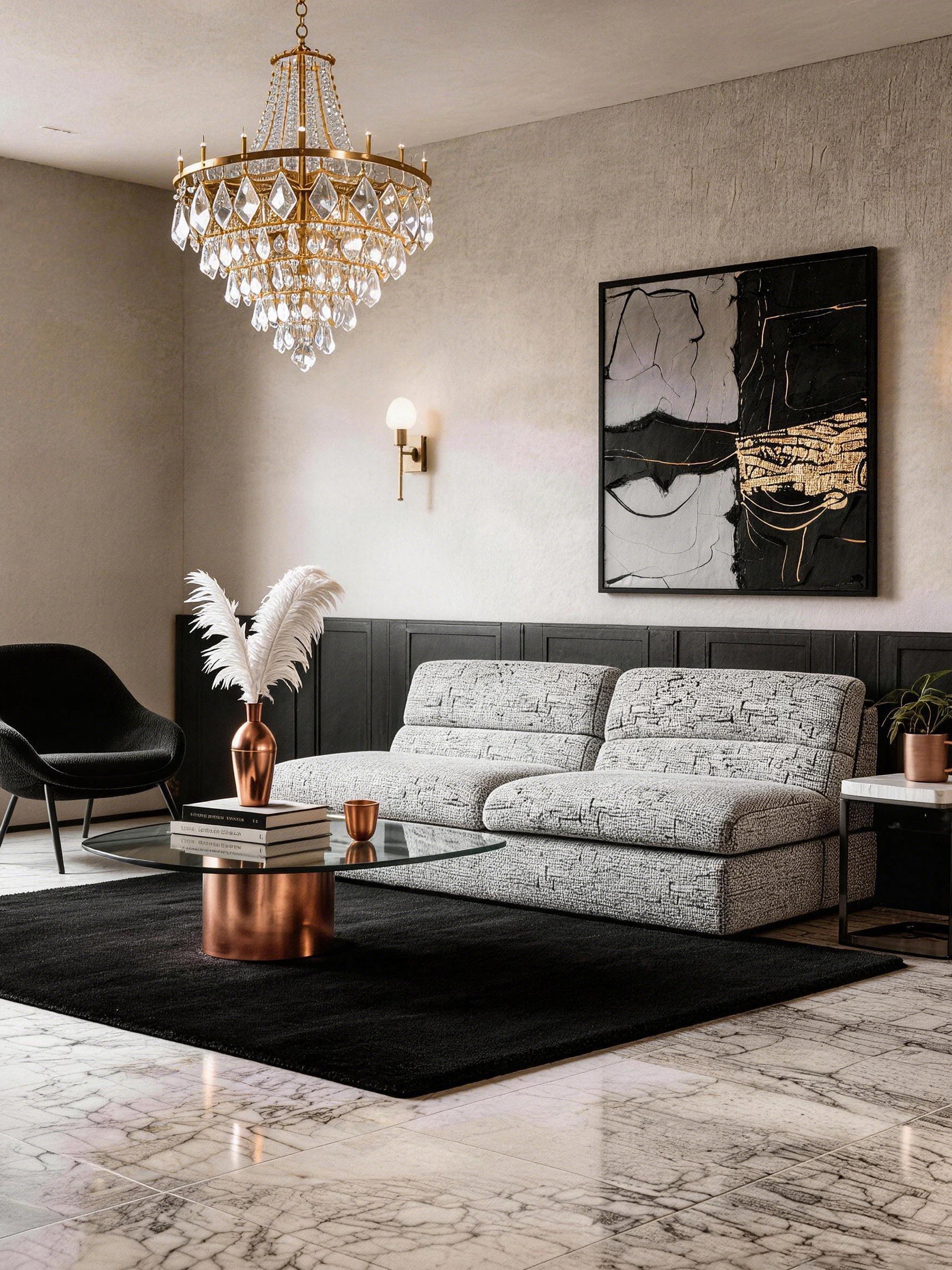 GELA Instant Bloom Grey 2-Seater Sofa