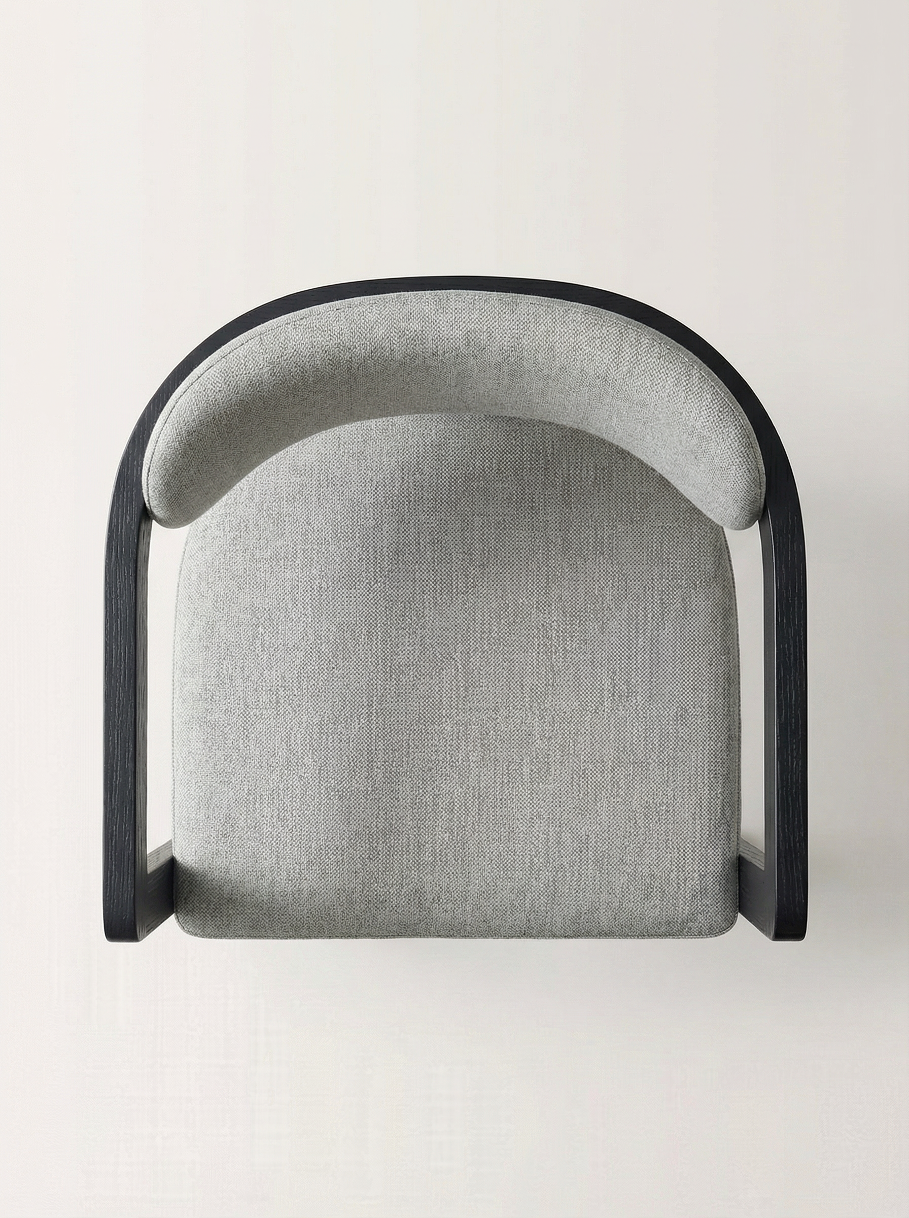 MILO Ash Wood Bouclé Dining Chair with Armrests