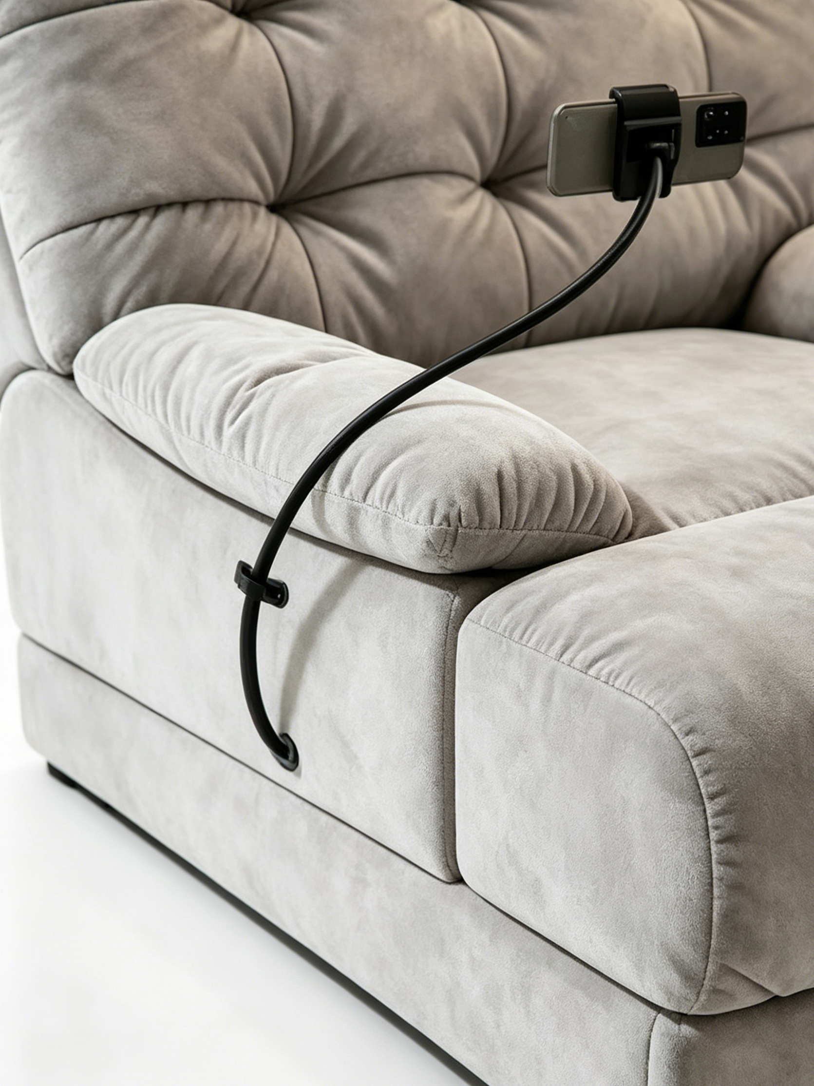 Plume Cloud-Quilted Reclining Chaise Longue