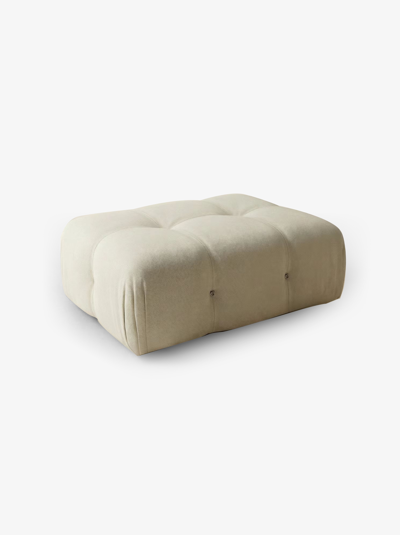 NIDO Ivory Curved Ottoman