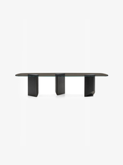SOLEN Smoked Glass Dining Table