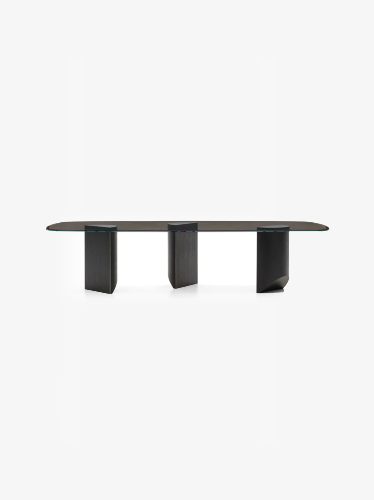 SOLEN Smoked Glass Dining Table