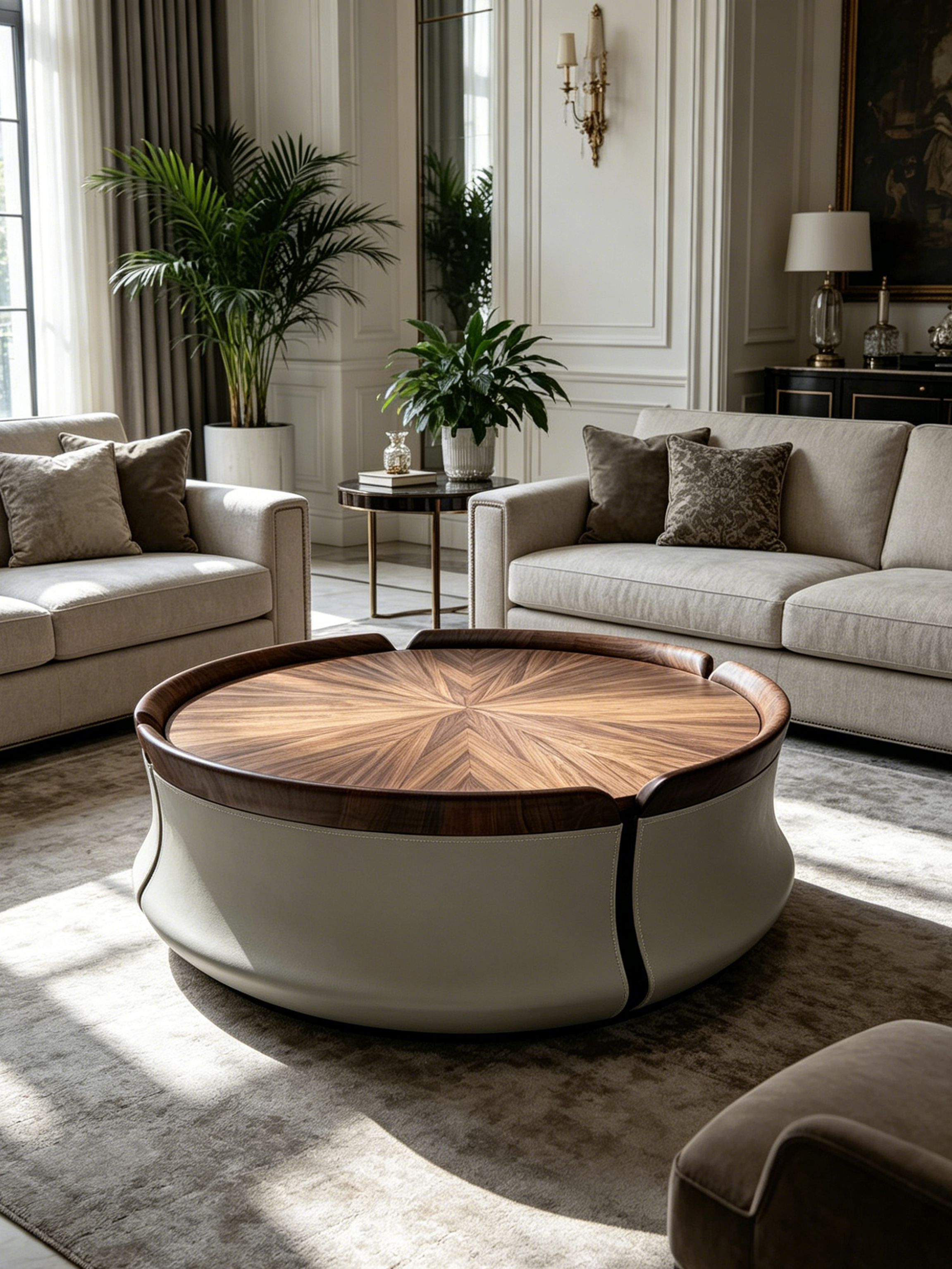 Casacade Walnut Elegance Coffee Table