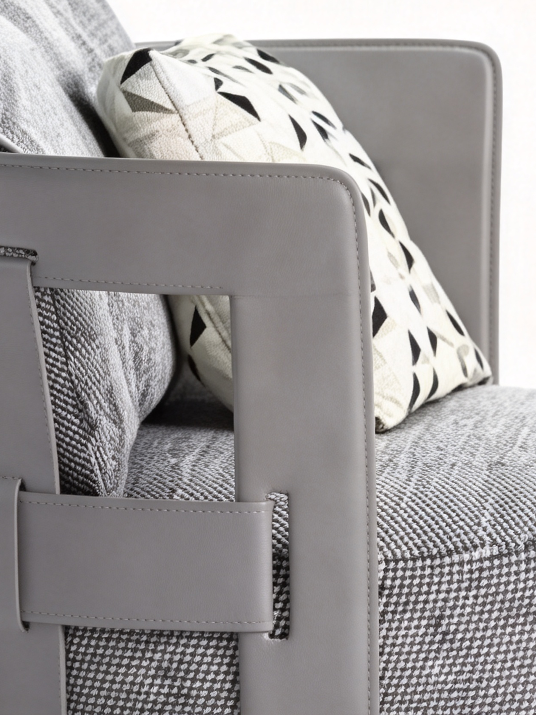 SAVONA Swivel Fabric Lounge Chair