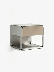 LYRA Stainless Steel Bedside Table