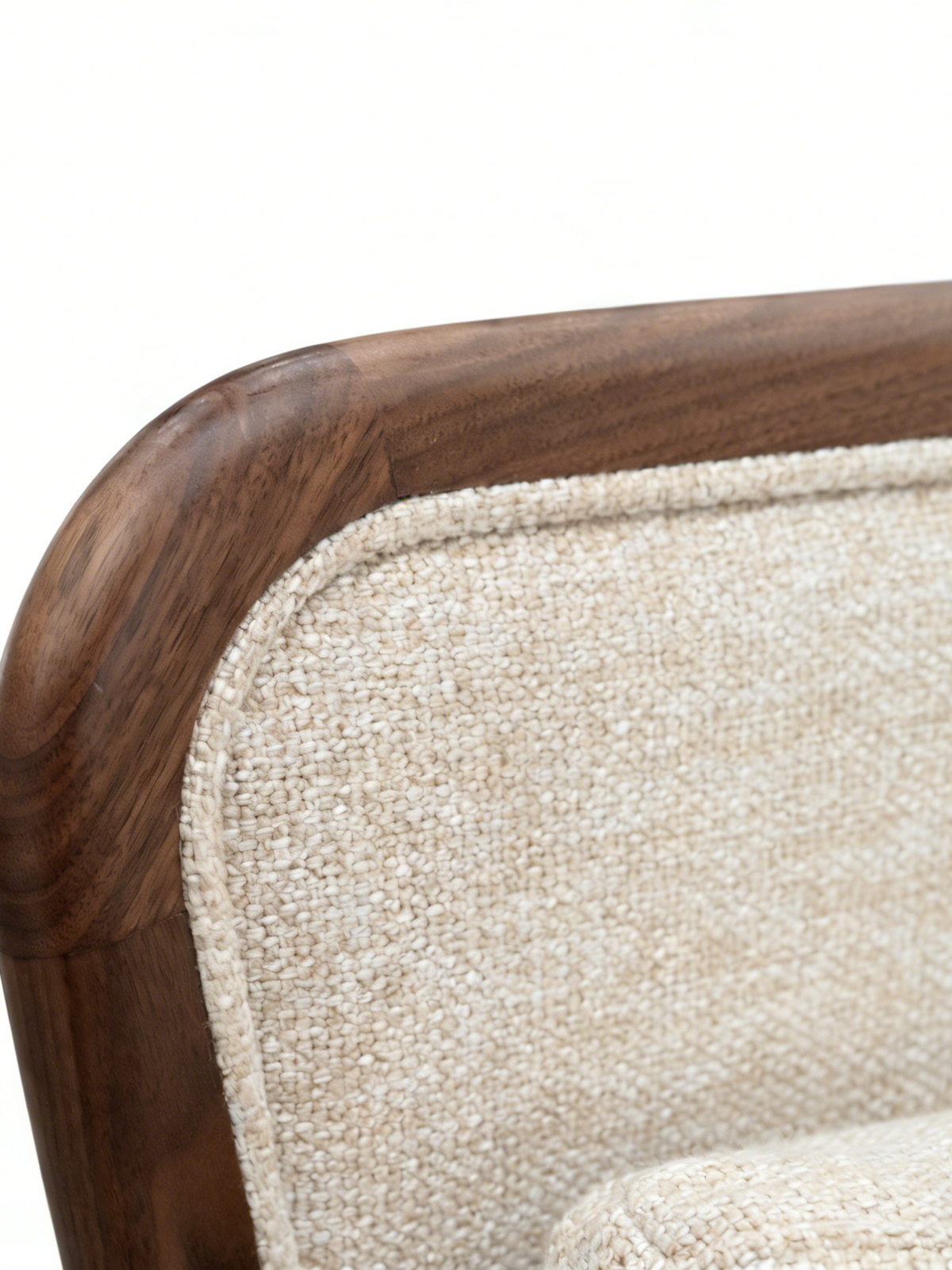 ALTO Solid Black Walnut High-Back Lounge Chair