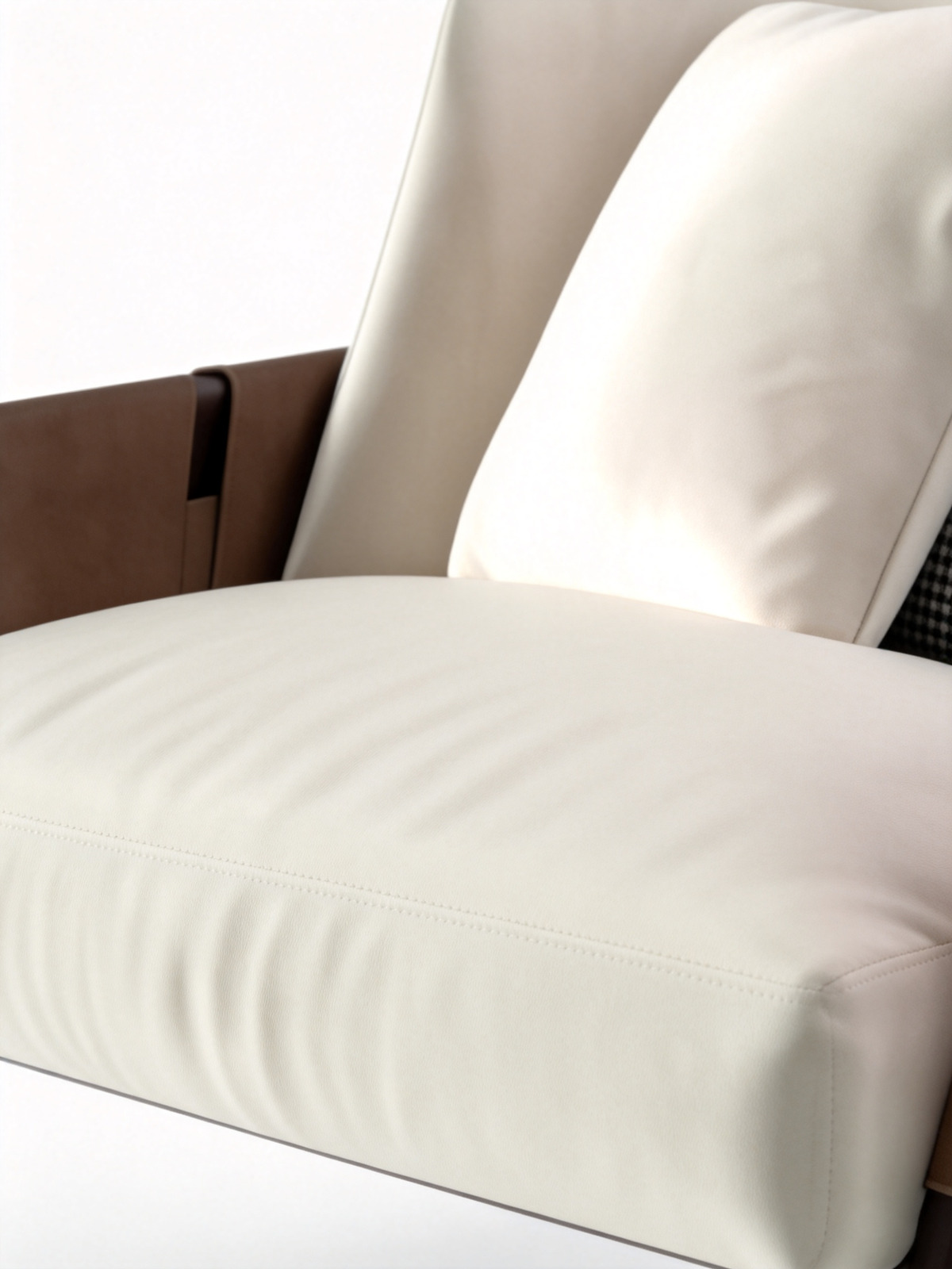 RAVEL Woven Saddle Leather Lounge Chair