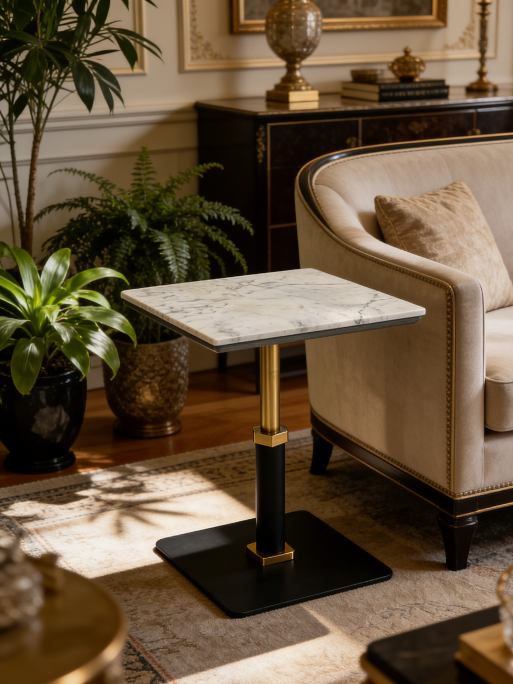 ICEA Ice Dragon Marble Side Table