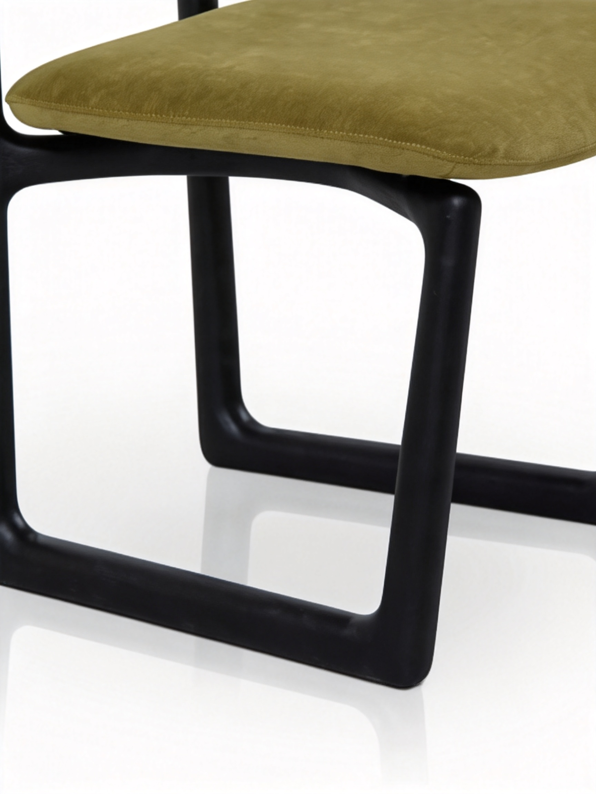 SLED Solid Ash & Fabric Dining Chair