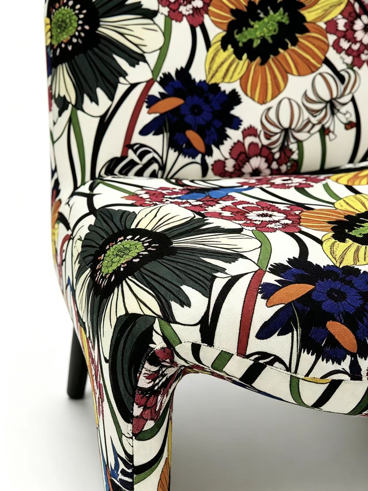 FIORE Floral Slipper Lounge Chair