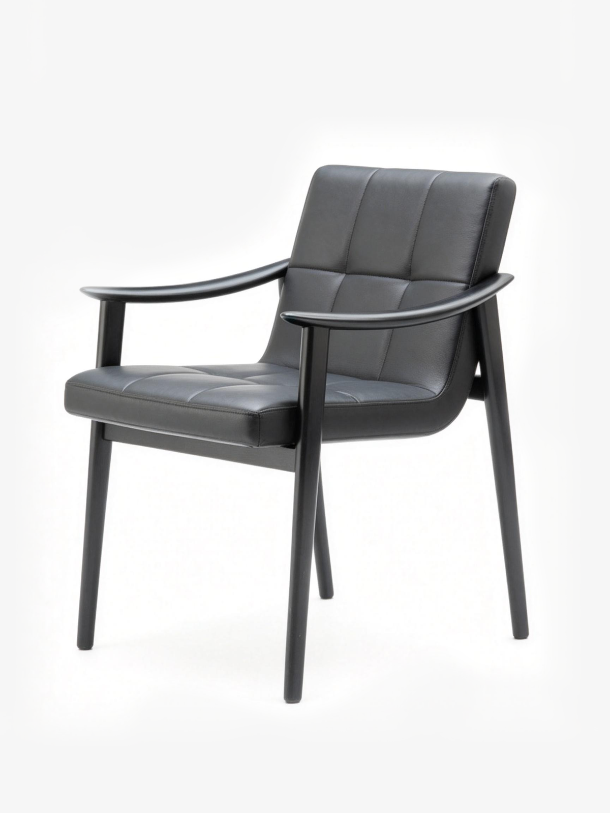 ALDER Leather & Ash Wood Dining Chair