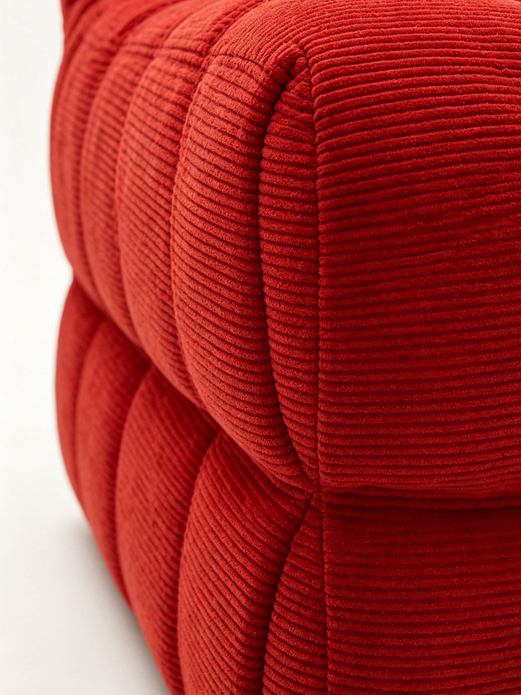 POMO Red Quilted Lounge Chair