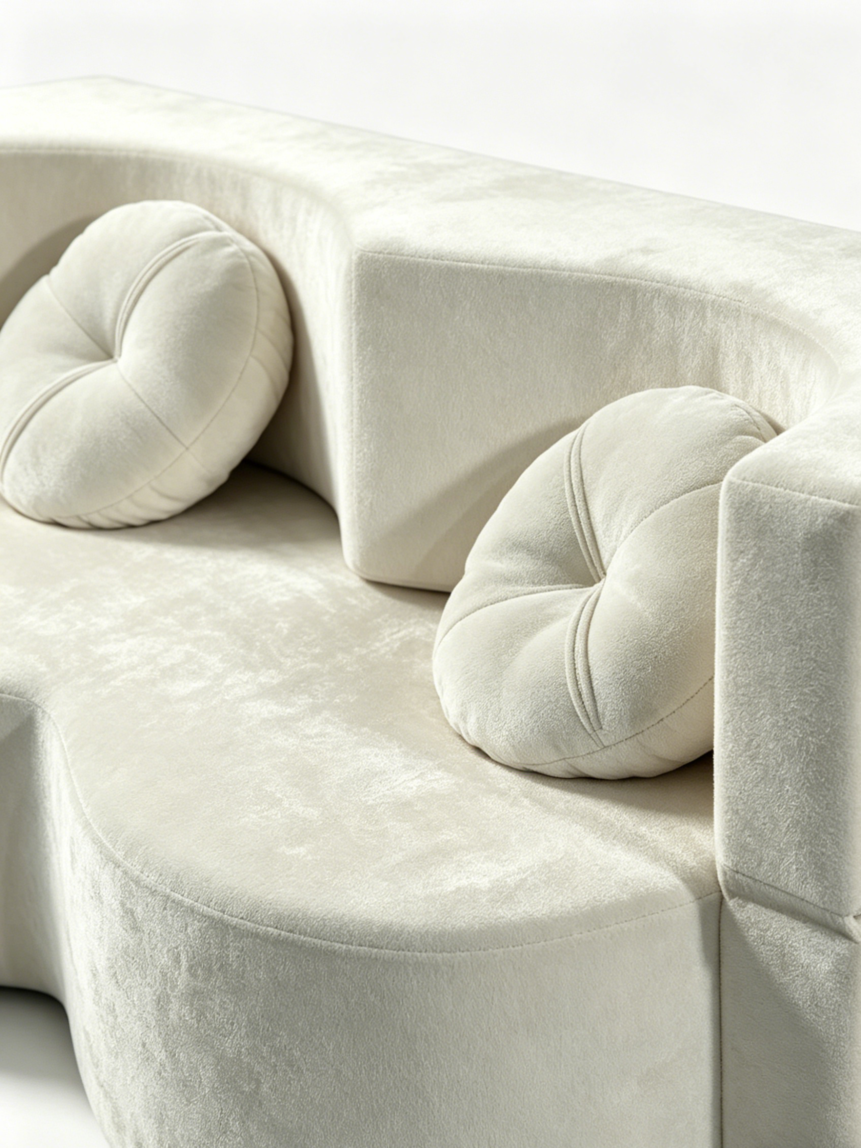 Arc Scandinavian Contemporary Bouclé 3-Seater Sofa