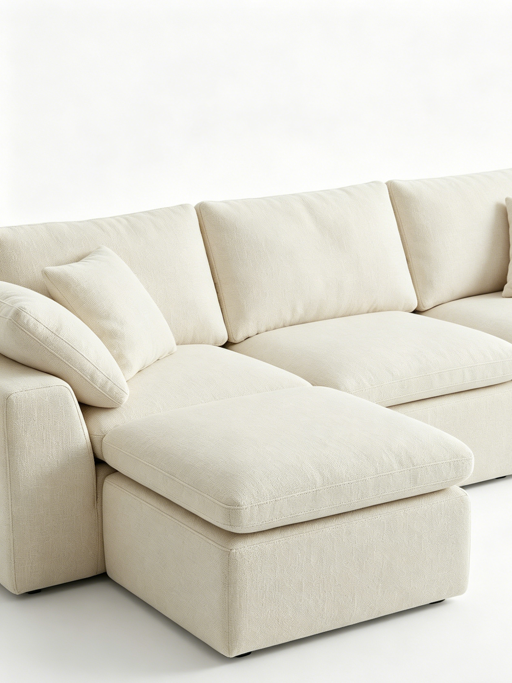 LEENE 4-Seater Modular Sofa with Ottoman