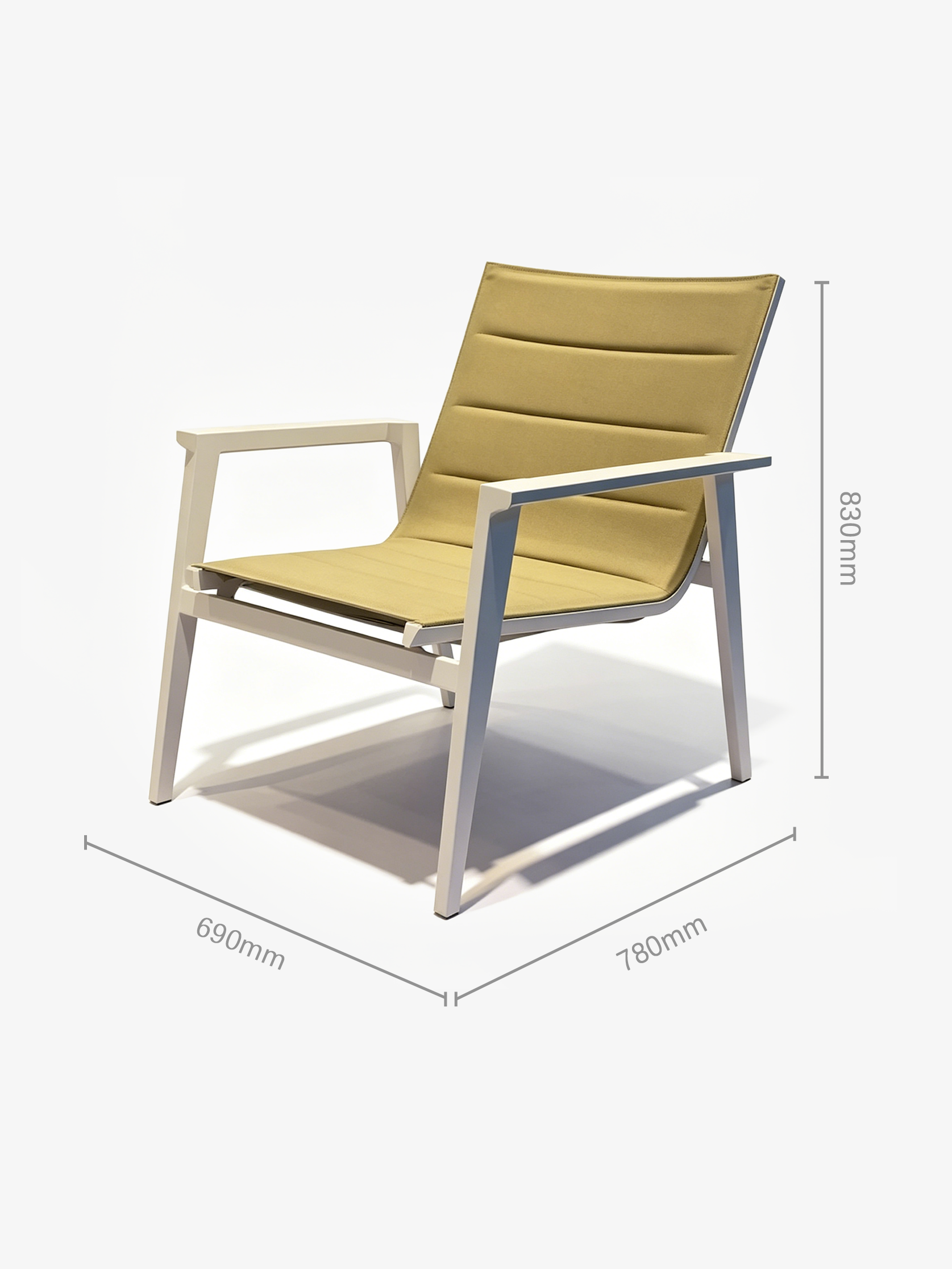 AERO Outdoor Sofa Set with Glass Coffee Table