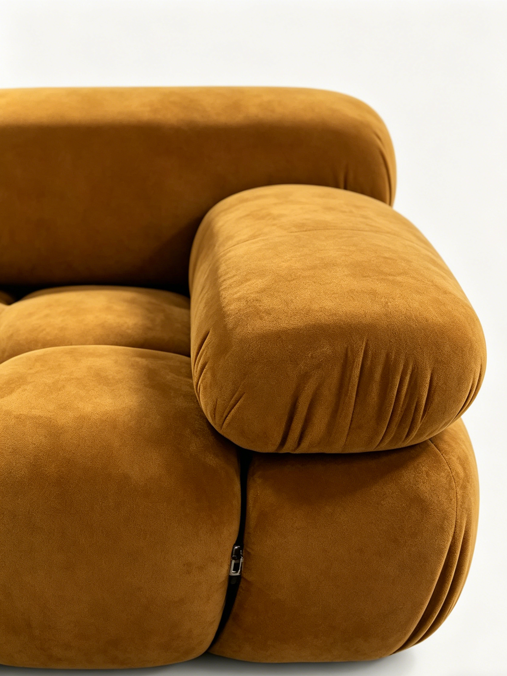 BISCUIT 4-Seater Self-Expanding Velvet Sofa