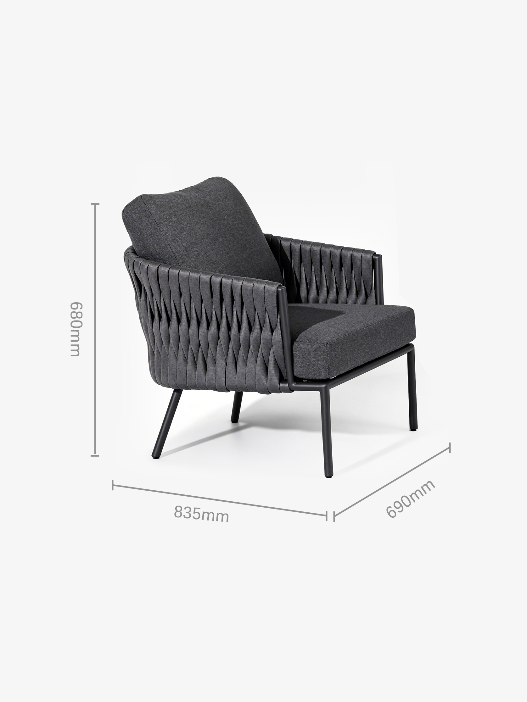 RIVA 4-Piece Outdoor Rope Sofa Set