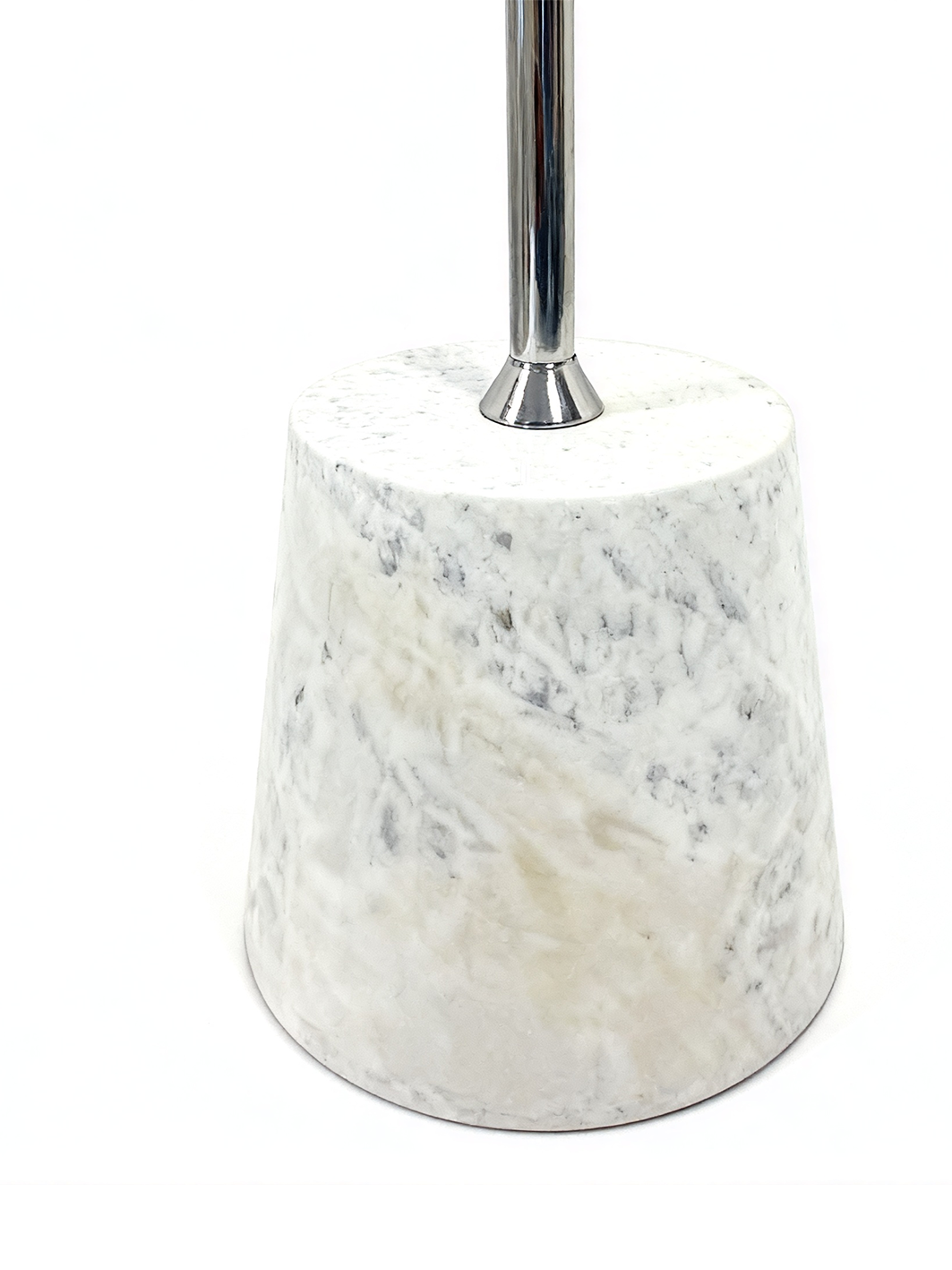 ELIO Grey Glass & Marble Side Table