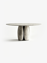 CELIA Picasso Marble Round Dining Table