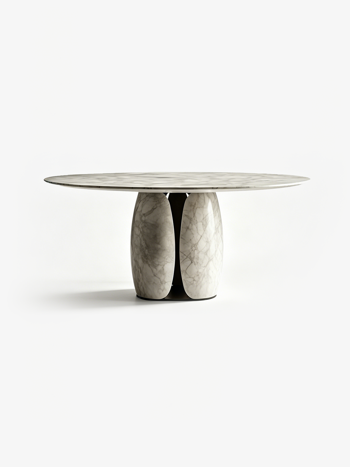 CELIA Picasso Marble Round Dining Table