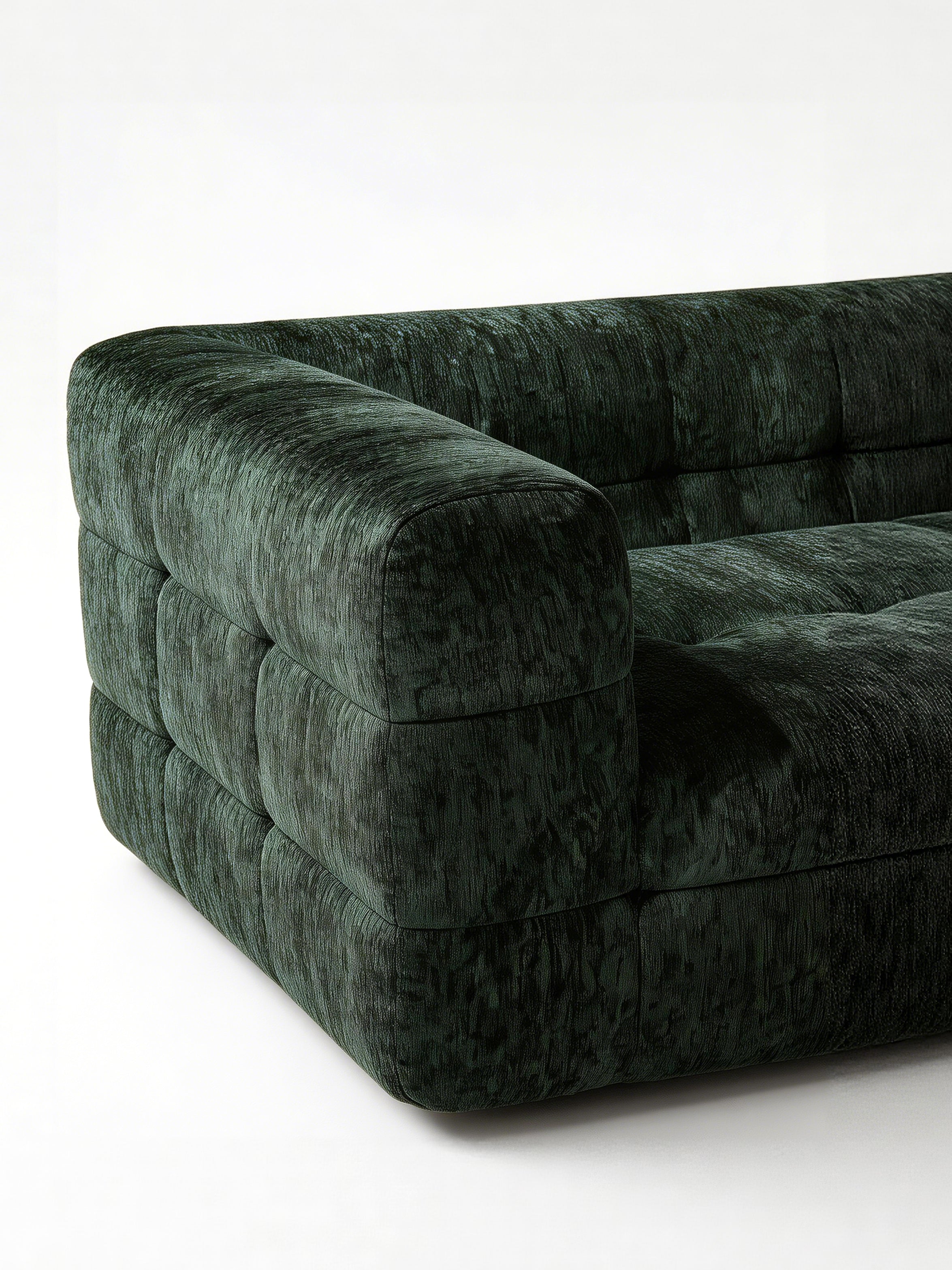 VEIA 3-Seater Emerald Corduroy Sofa