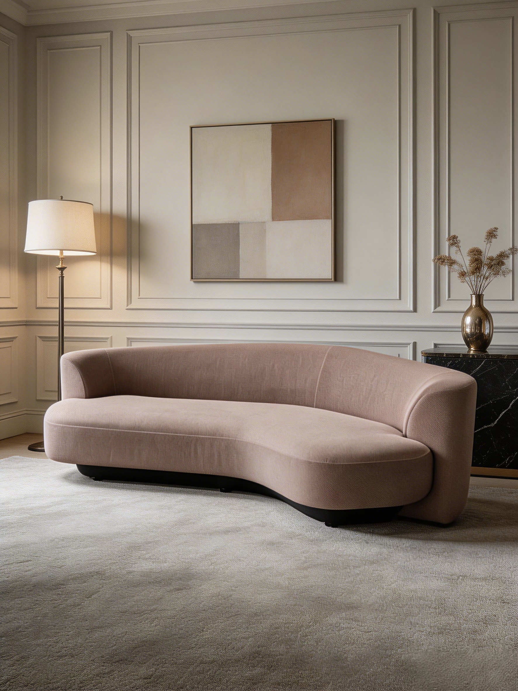 ONDE 3-Seater Curved Sofa
