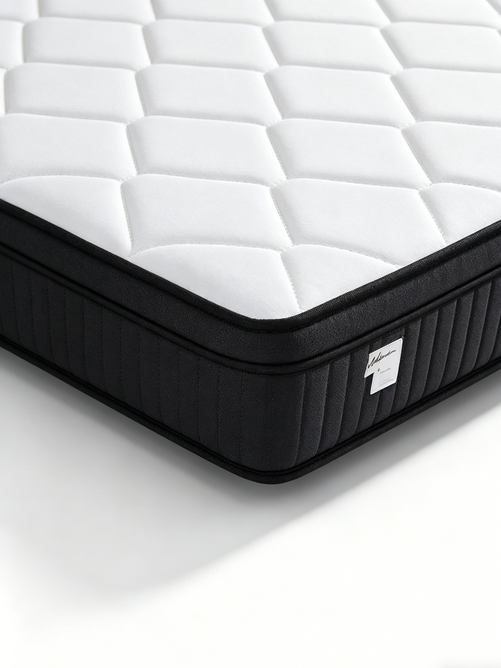 Quilted Diamond Contour Mattress, Medium-Firm, Super King