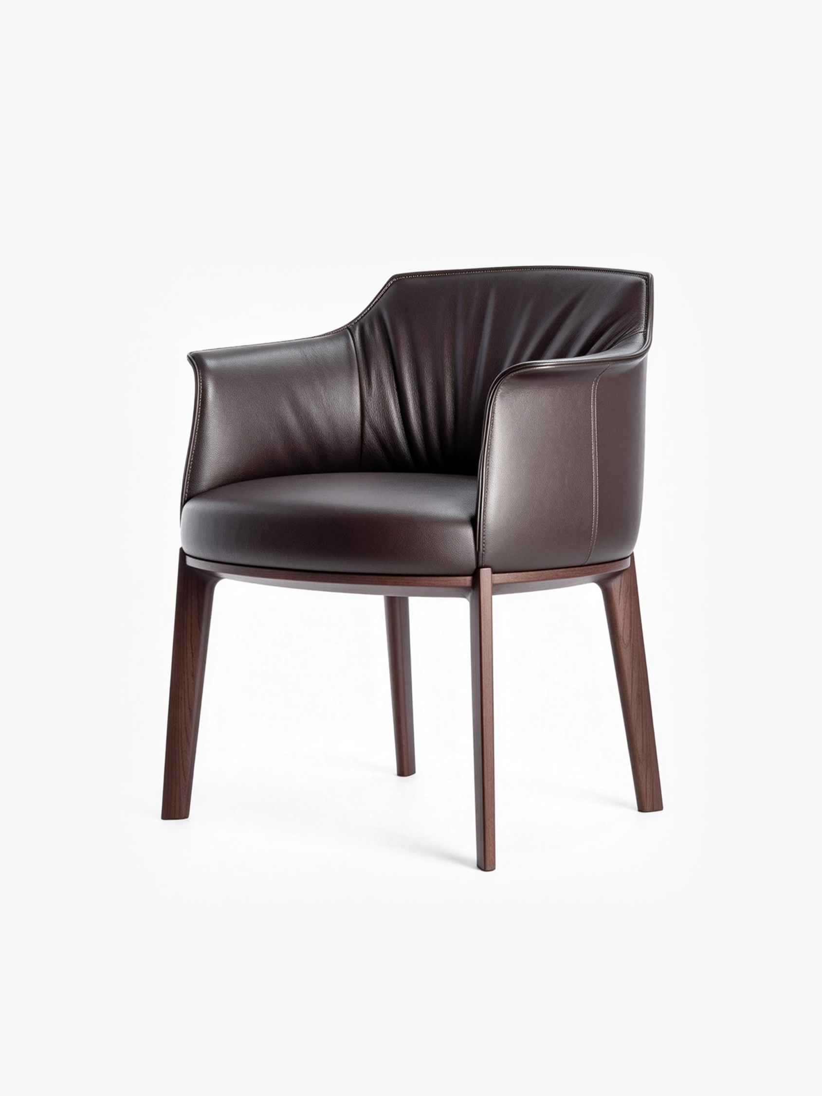 CRESCENT Pleated Dining Armchair