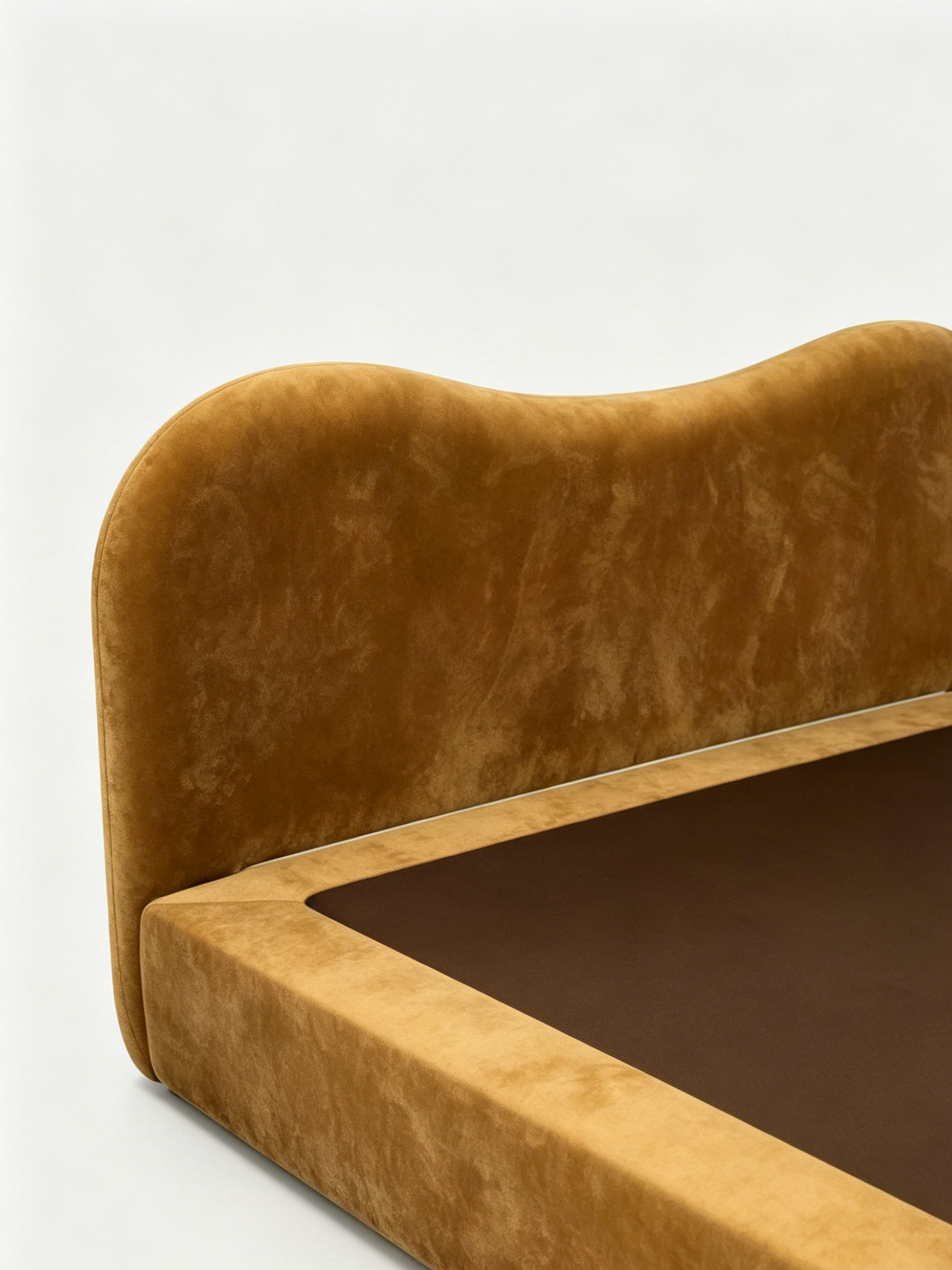 Siena King   Bed  Italian Contemporary Velvet