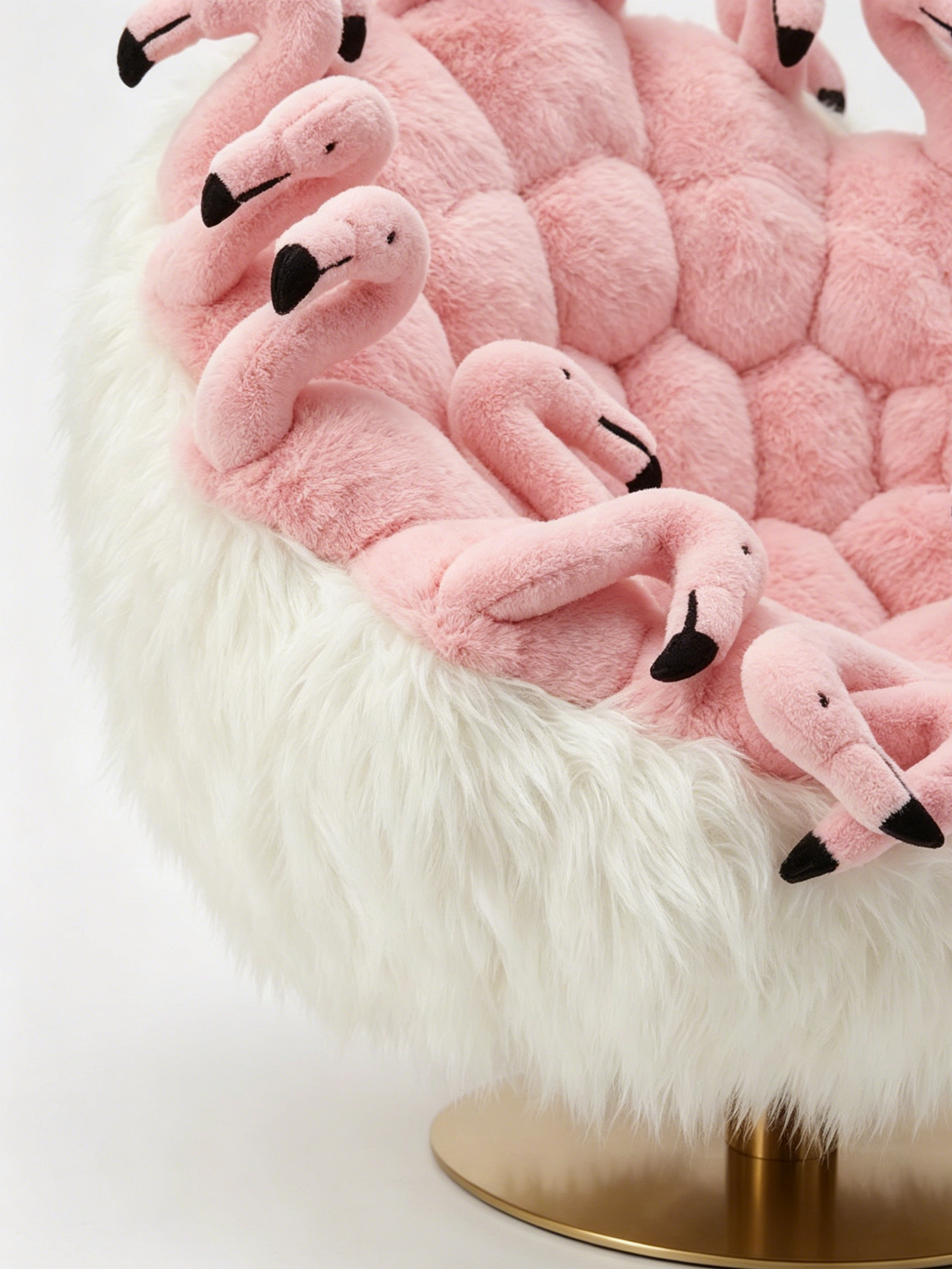 FLORA Flamingo Swivel Lounge Chair