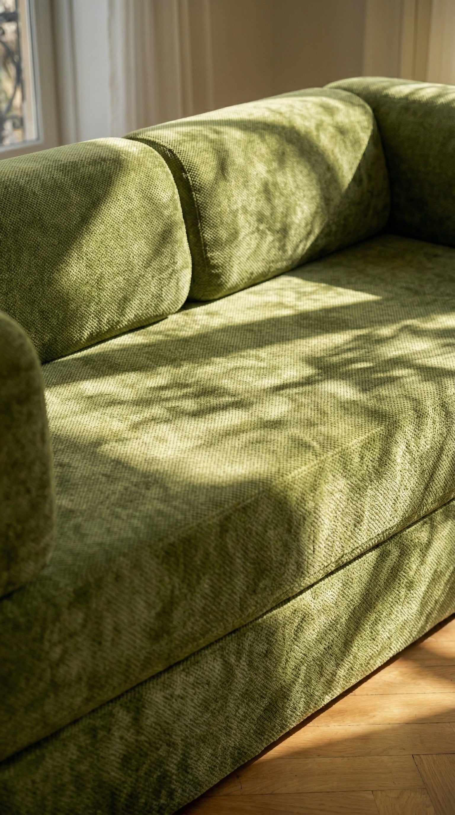 OLIVA Instant Bloom Olive Green 3-Seater  Sofa Bed