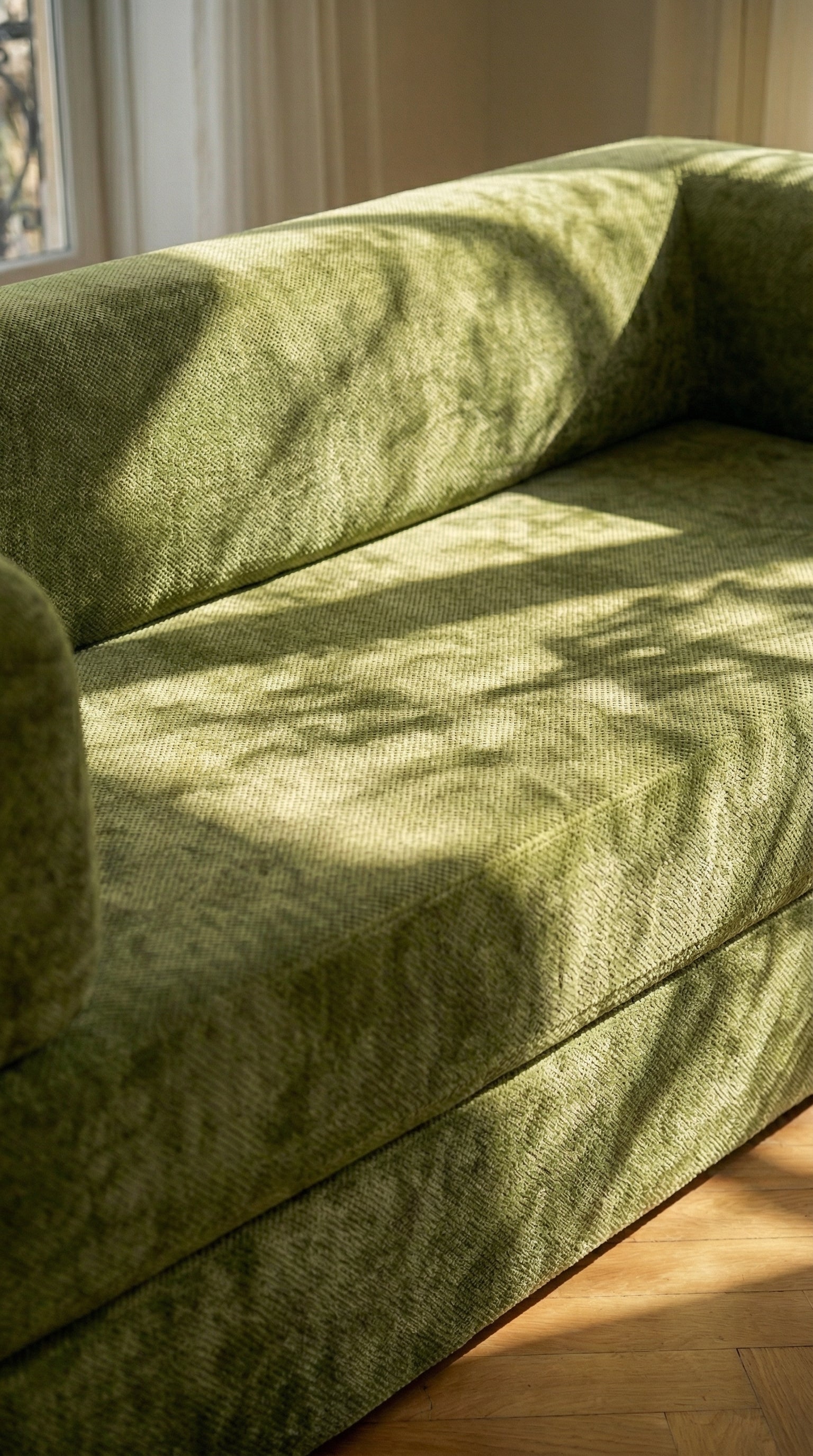 OLIVA Instant Bloom Olive Green 3-Seater  Sofa Bed