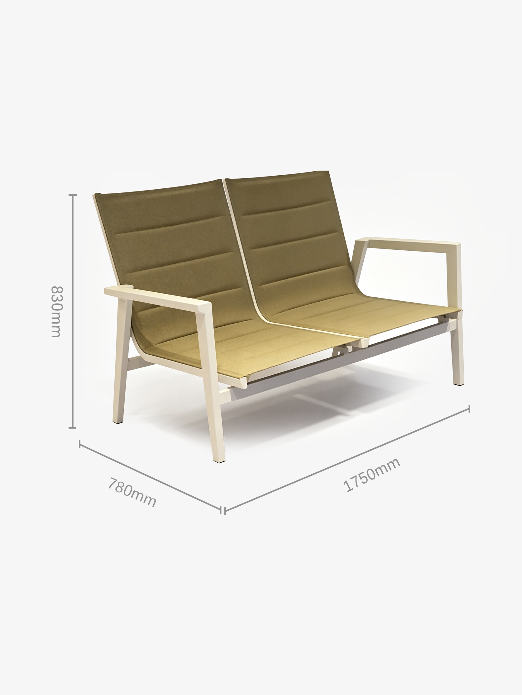AERO Outdoor Sofa Set with Glass Coffee Table