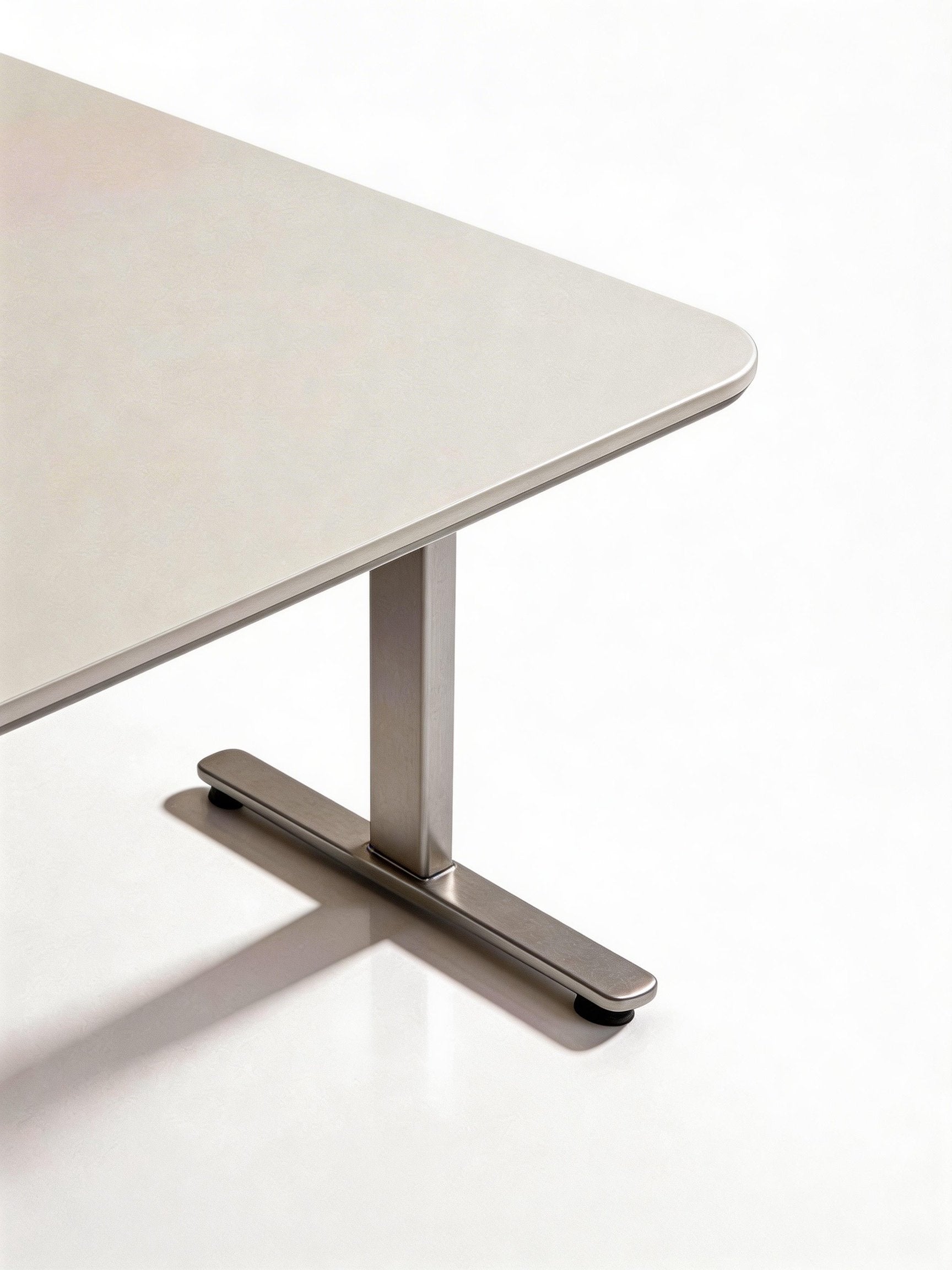 Stance L Height Adjustable Electric Standing Desk with Integrated Pedestal
