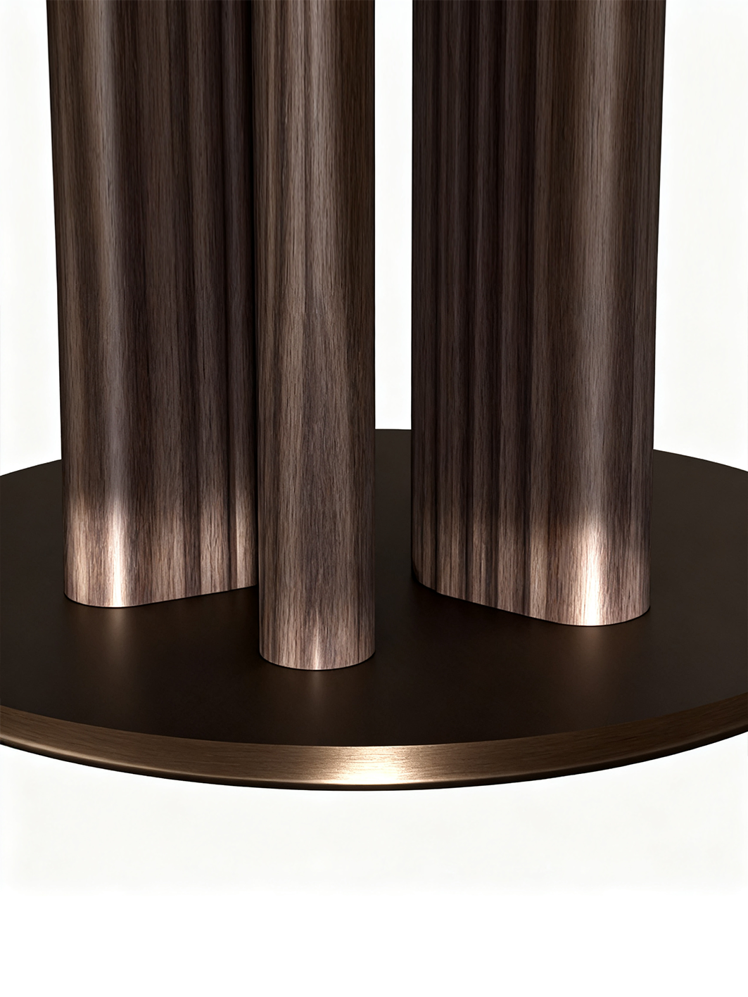 MARLO Round Wood Veneer Dining Table