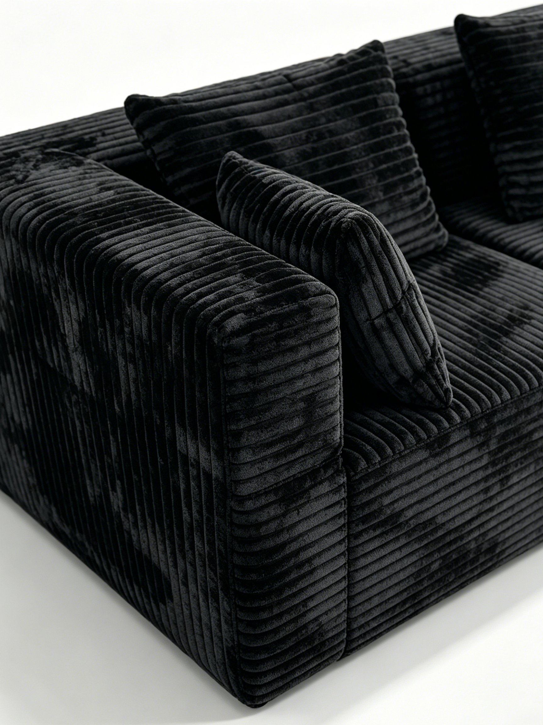 Cove Italian Contemporary Velvet Corner Sofa