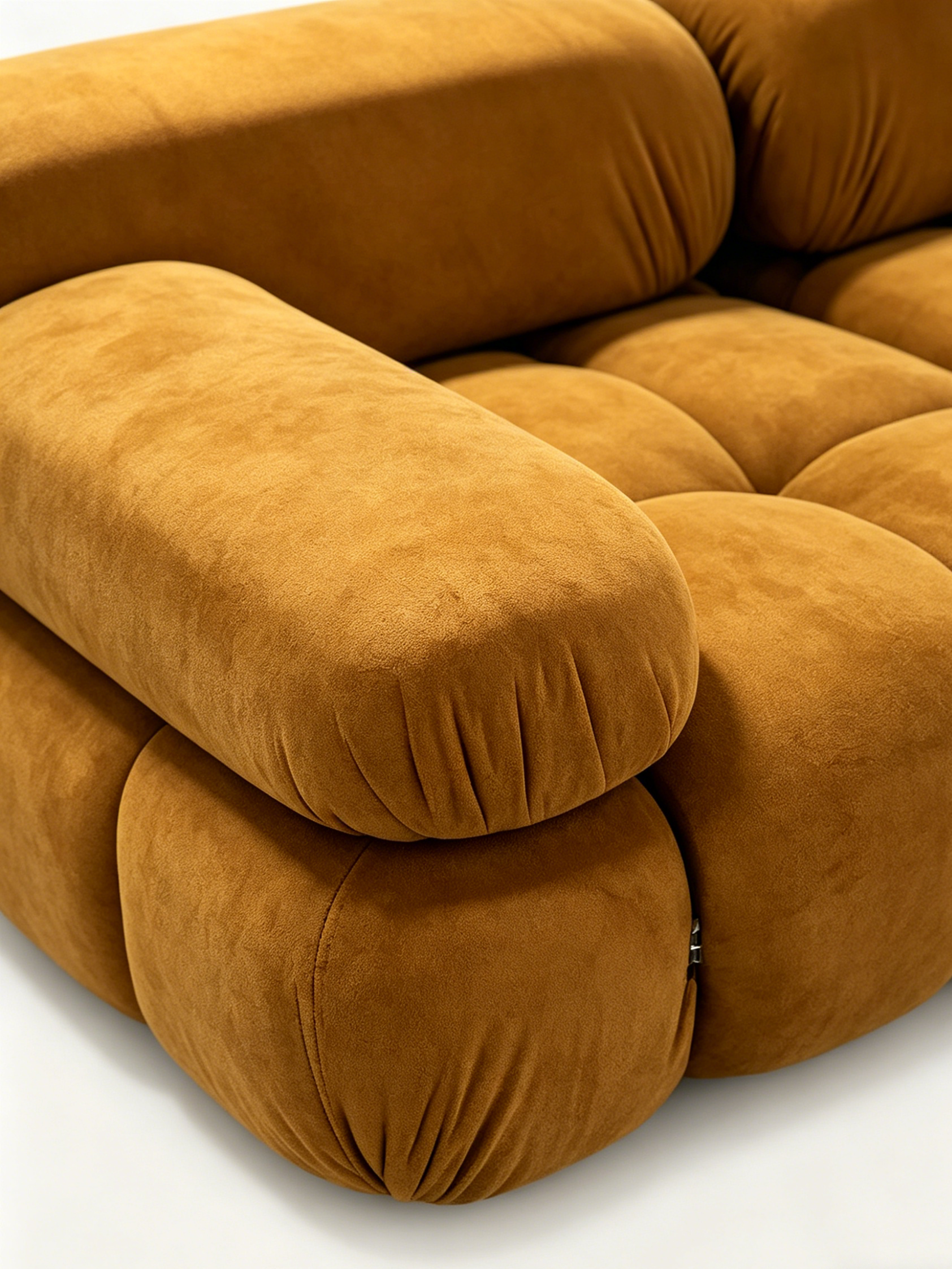 BISCUIT 4-Seater Self-Expanding Velvet Sofa