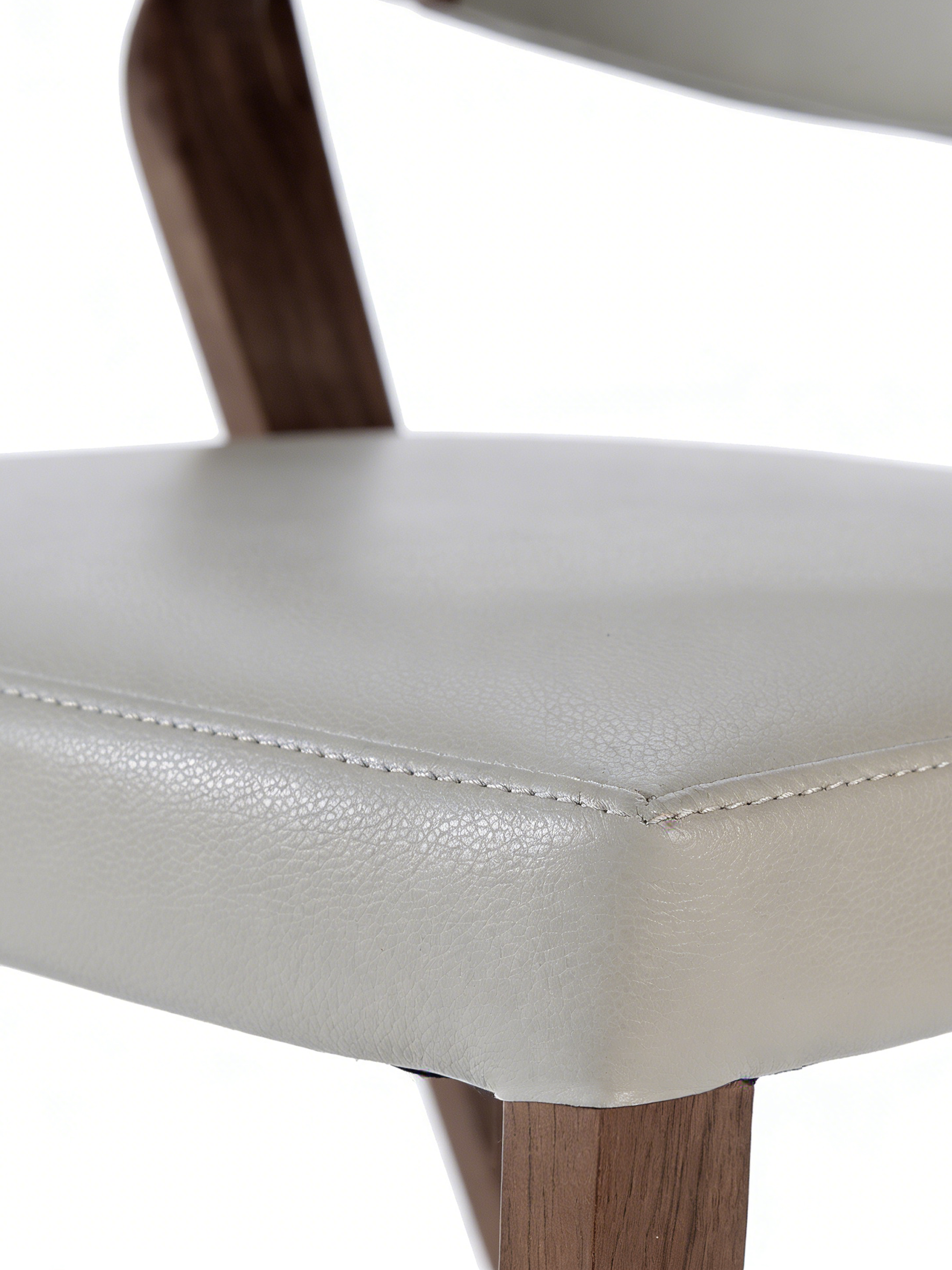 Nordic Walnut Vegan Leather Dining Chair