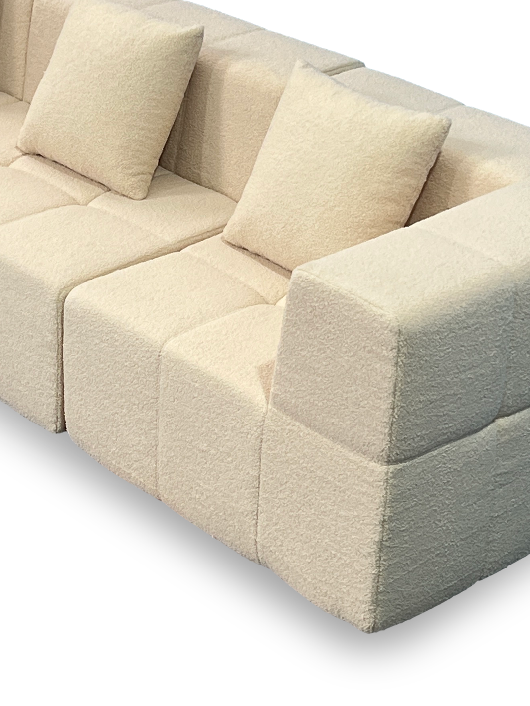 SOFT 4-Seater Self-Expanding Velvet Sofa