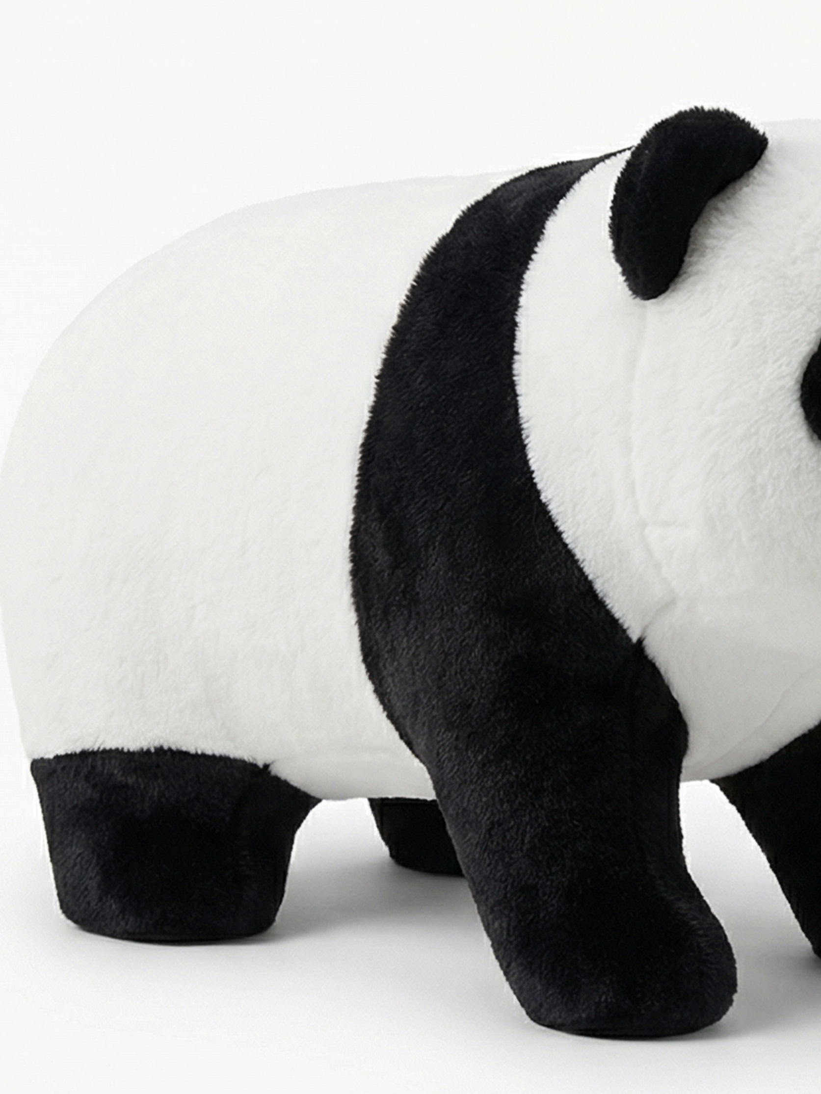 PANDA Plush Ride-On Stool