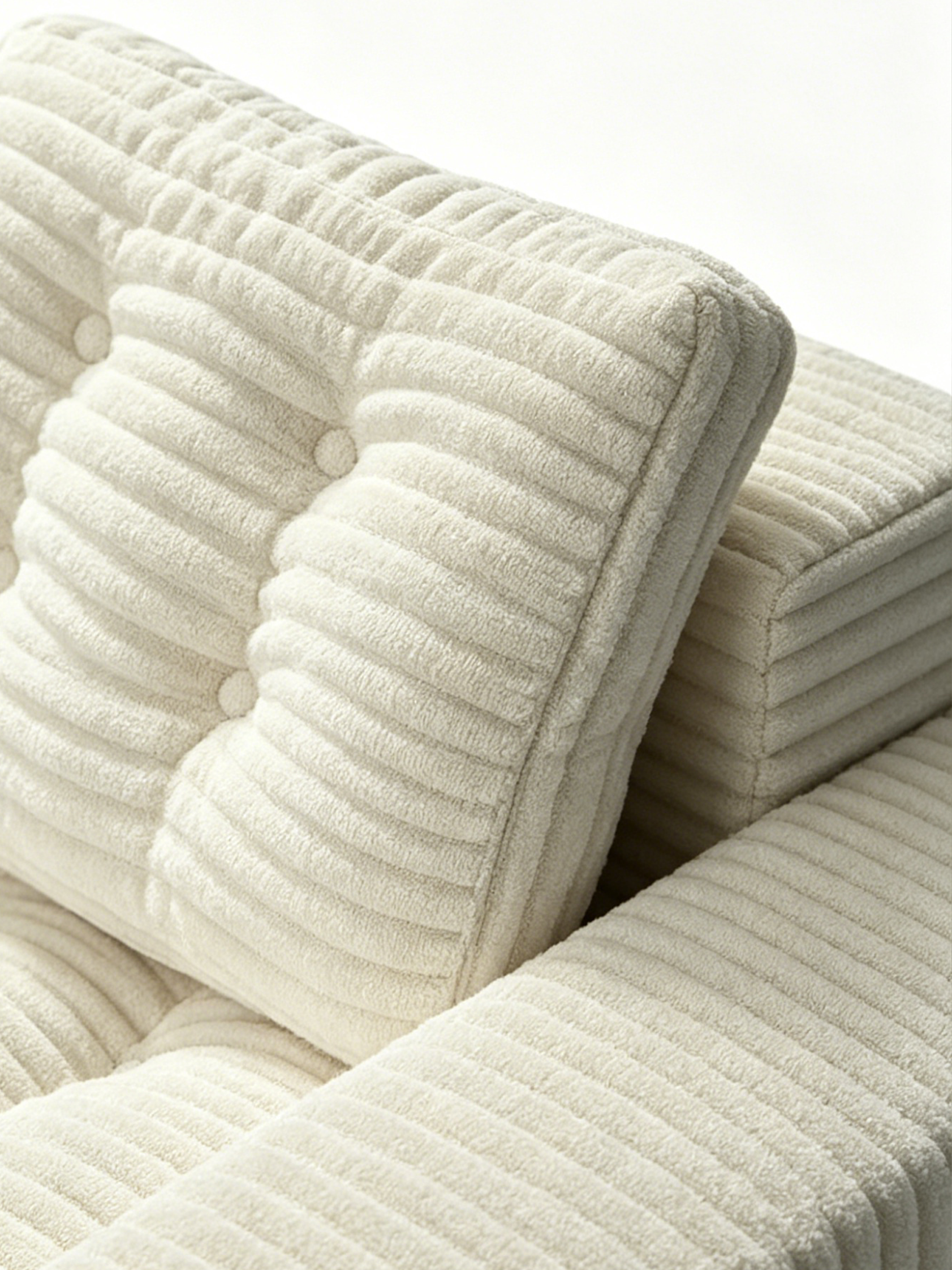Cord Italian Contemporary Velvet 2-Seater Sofa