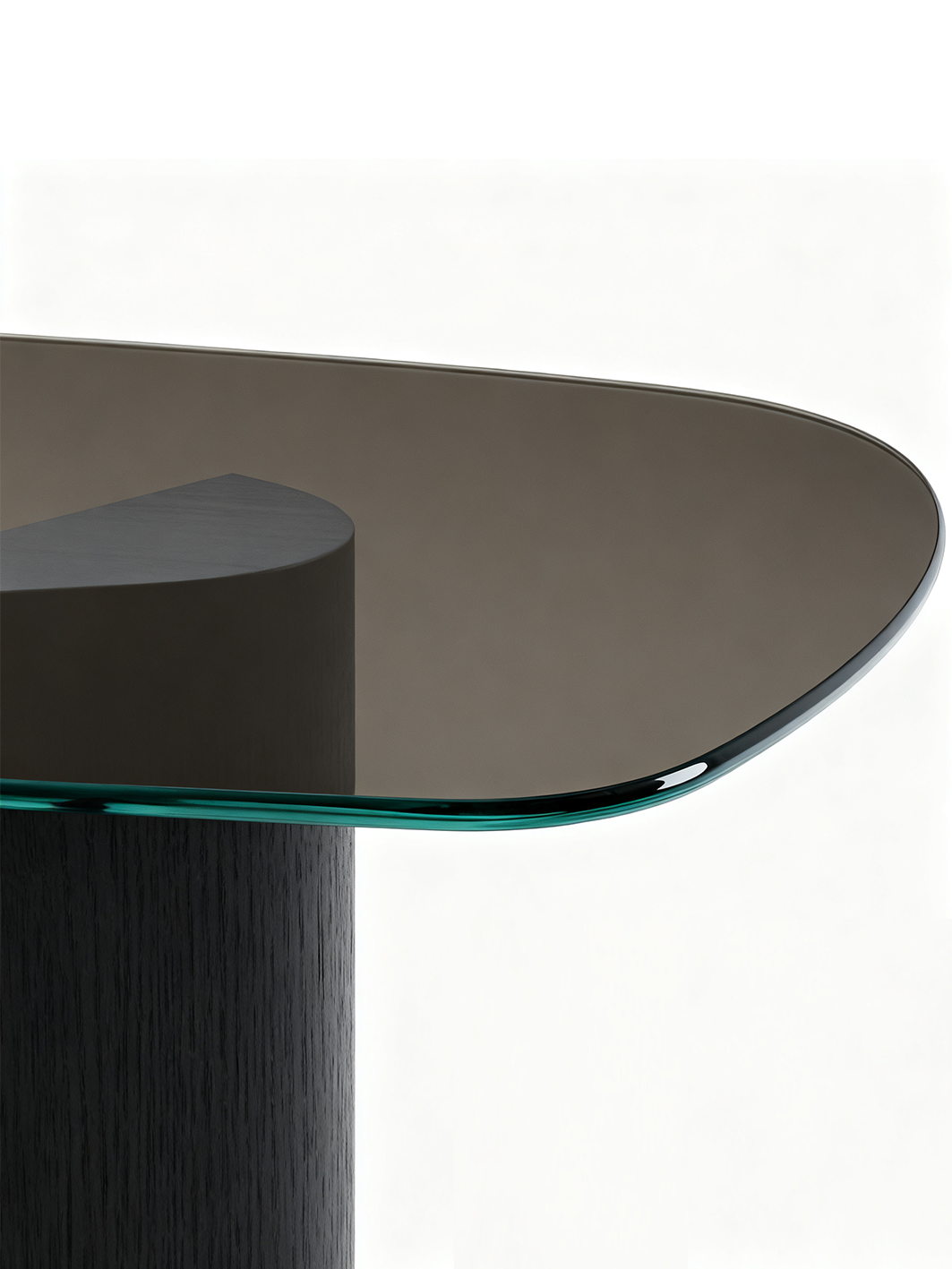 SOLEN Smoked Glass Dining Table