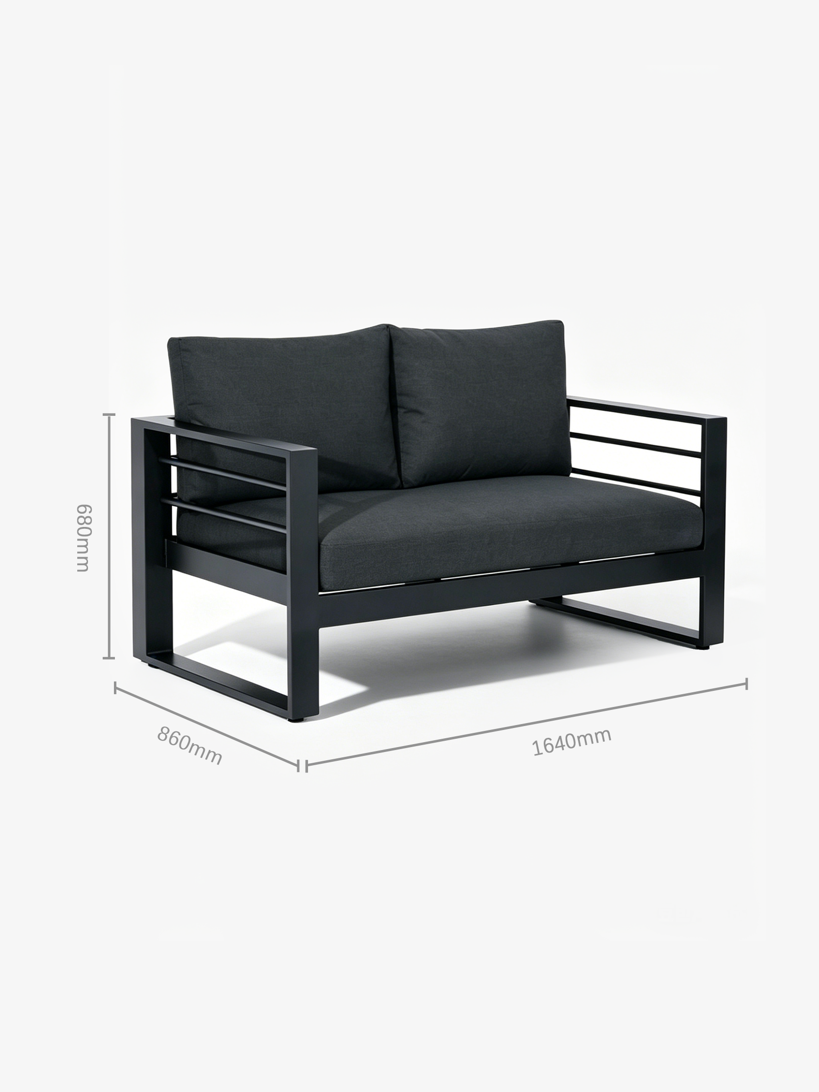 FORGE 4-Piece Outdoor Sofa Set with Coffee Table
