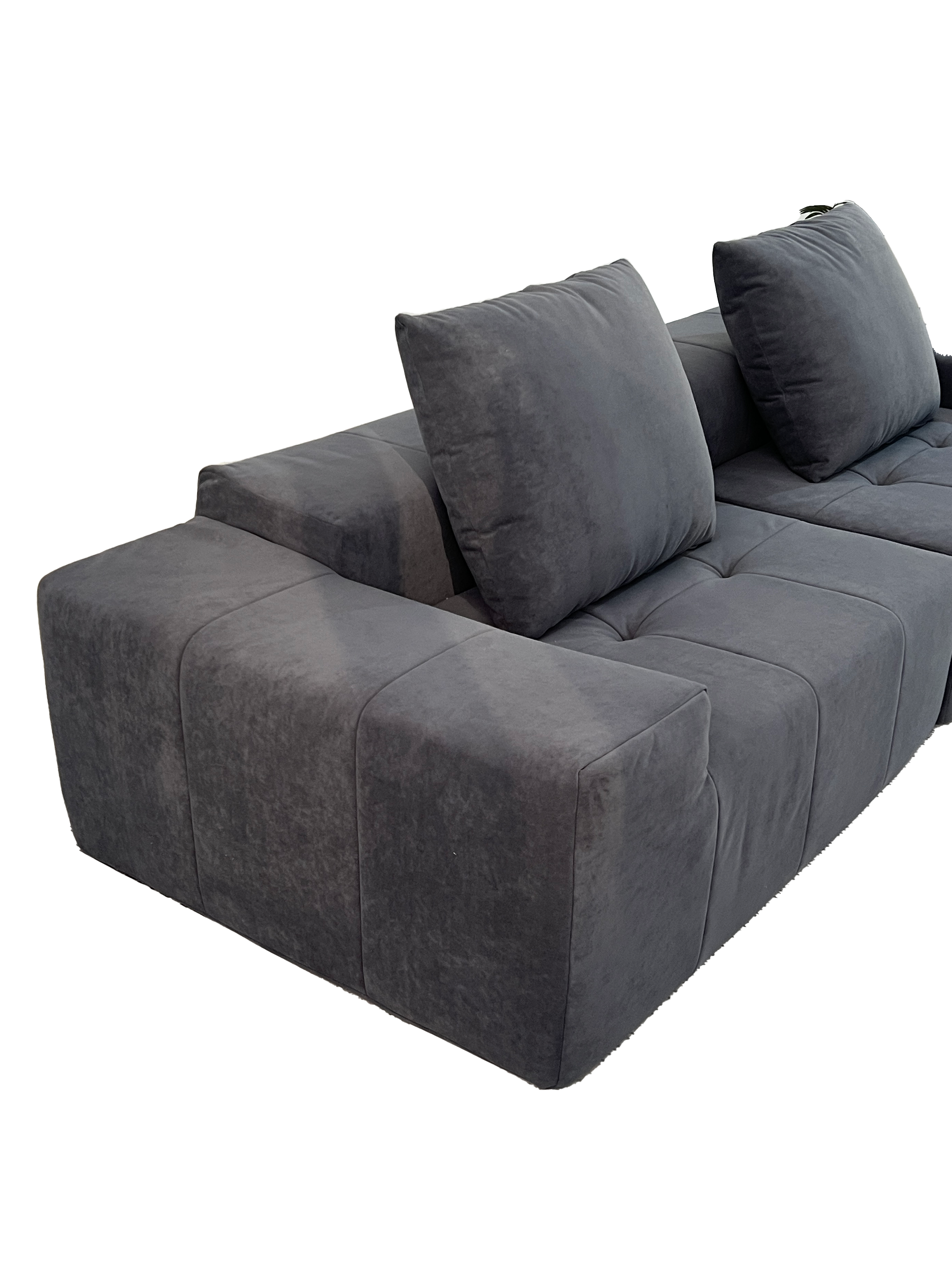 STONE 4-Seater Self-Expanding Velvet Sofa