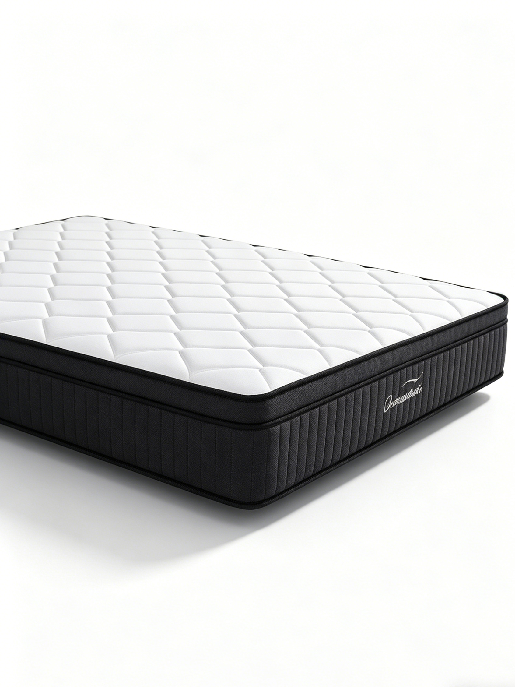 Quilted Diamond Contour Mattress, Medium-Firm, Super King