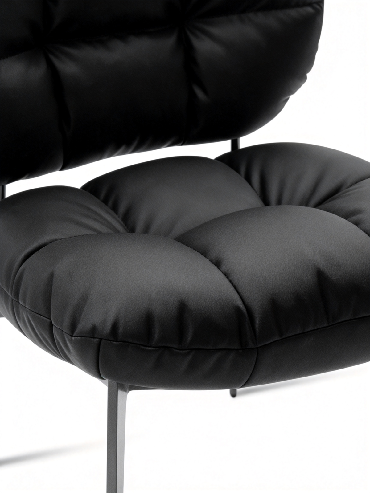 PODIA Dining Chair with Black Titanium Frame