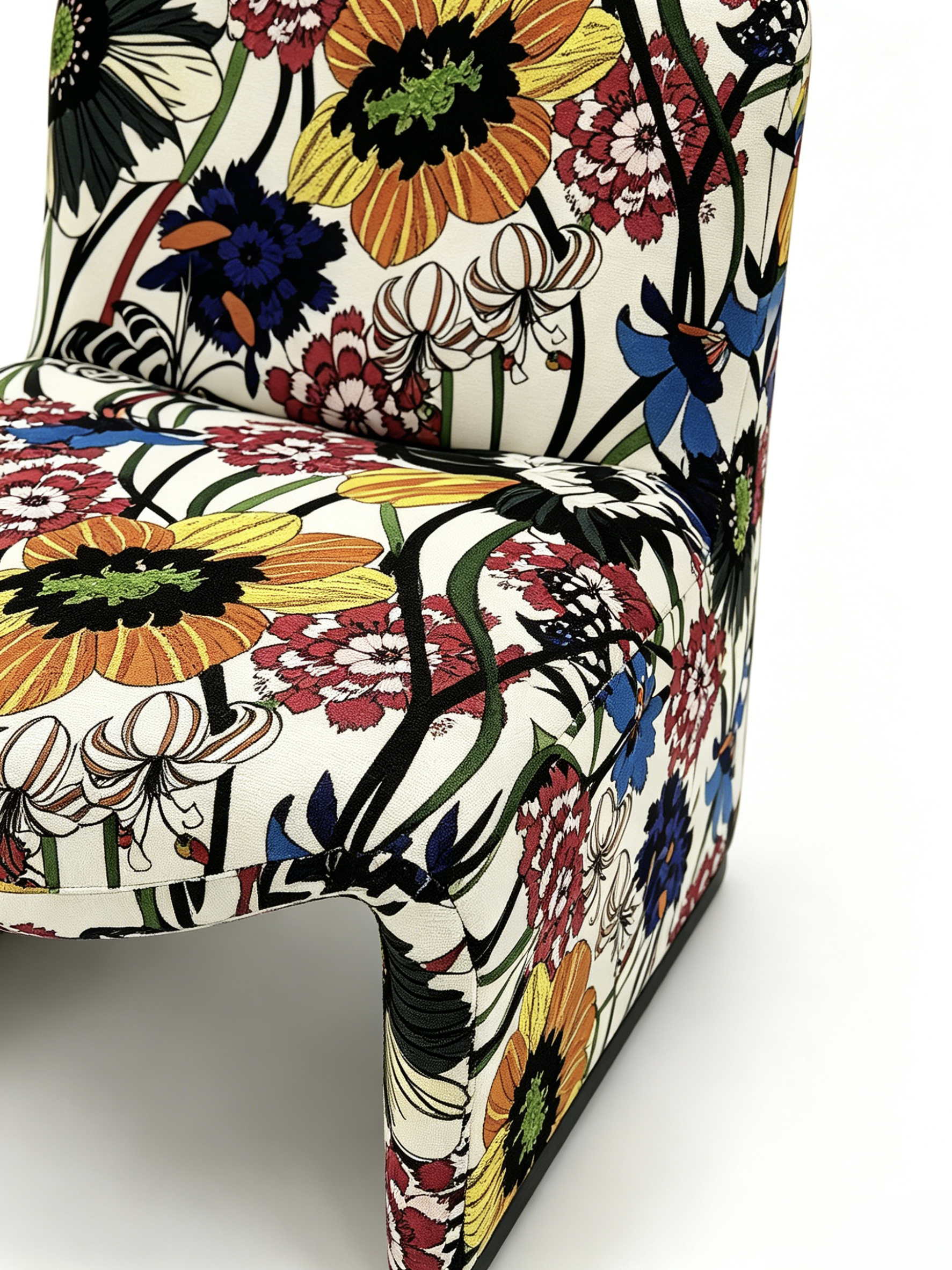 FIORE Floral Slipper Lounge Chair