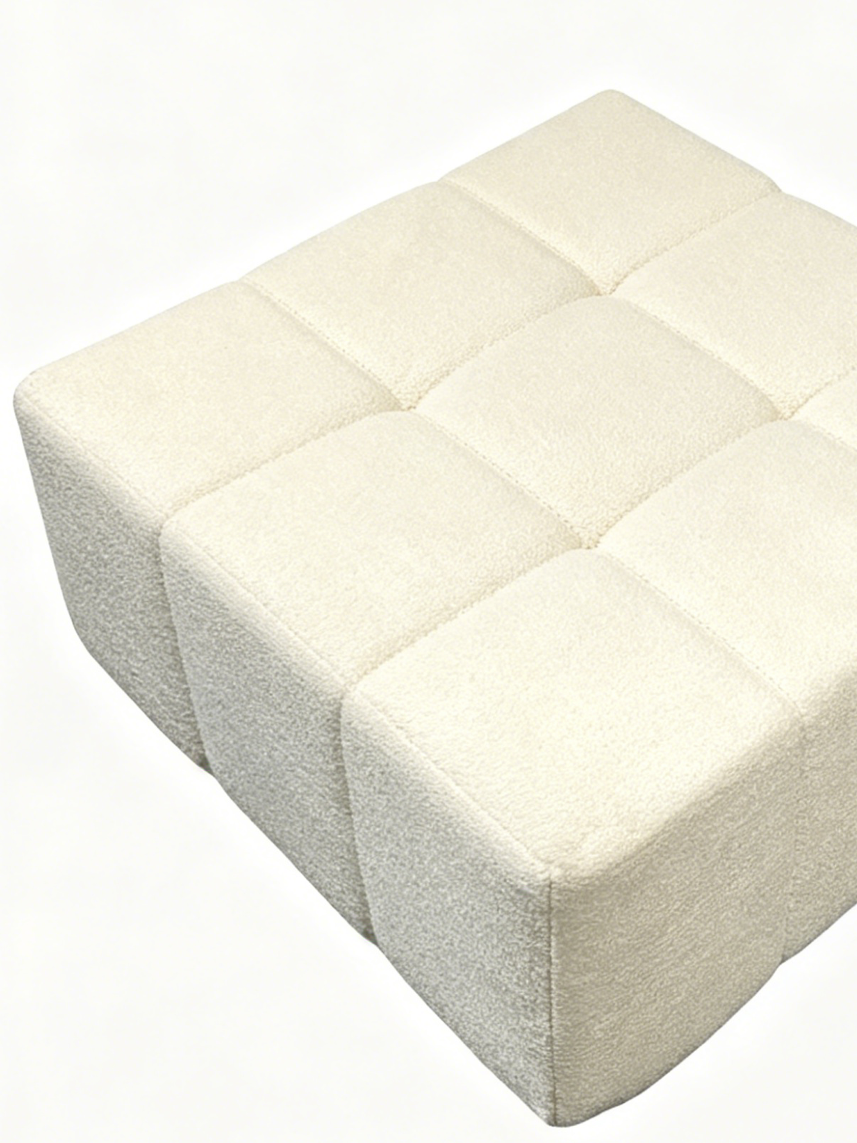 SOFT Self-Expanding Velvet Ottoman
