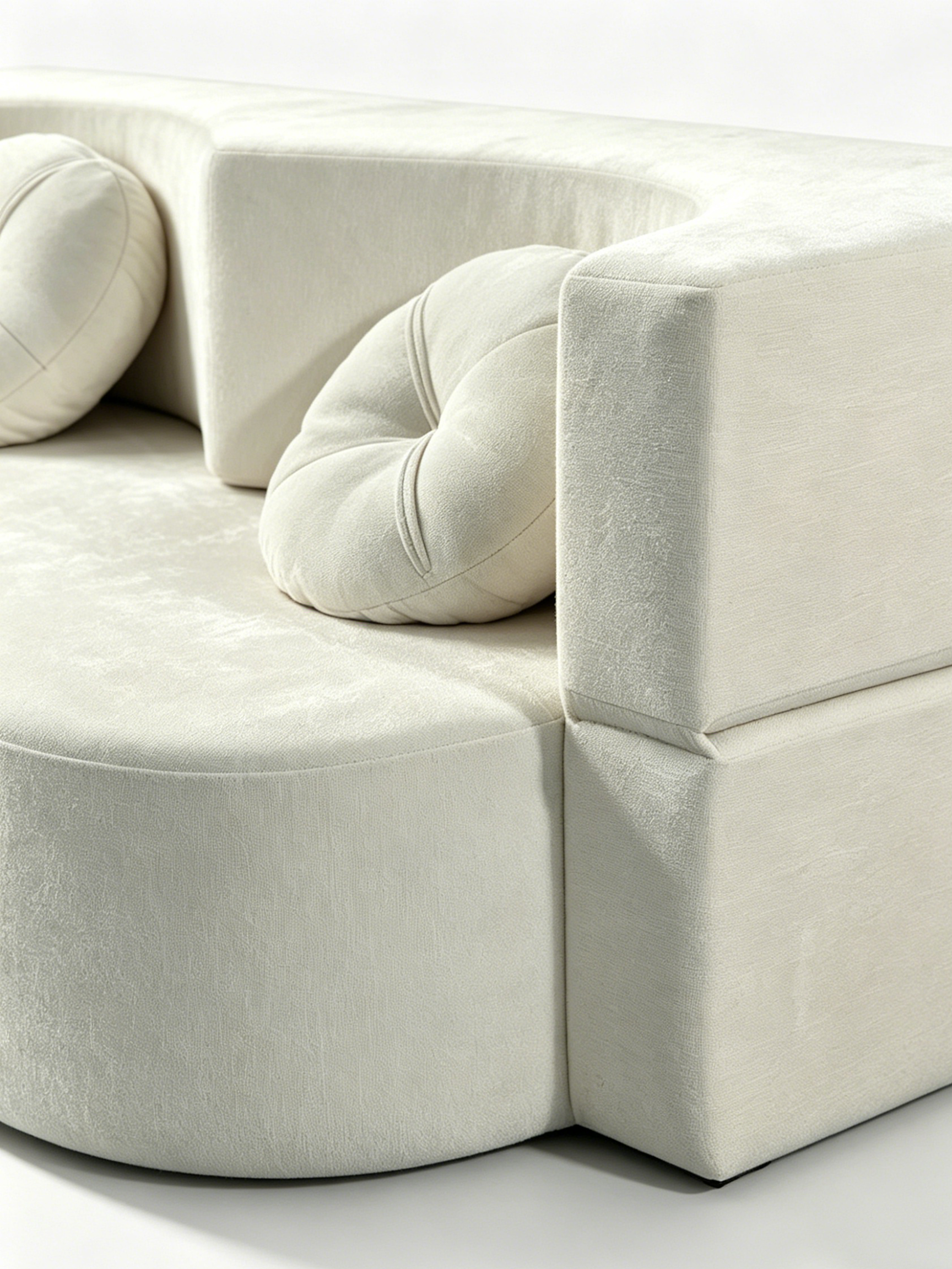 Arc Scandinavian Contemporary Bouclé 3-Seater Sofa