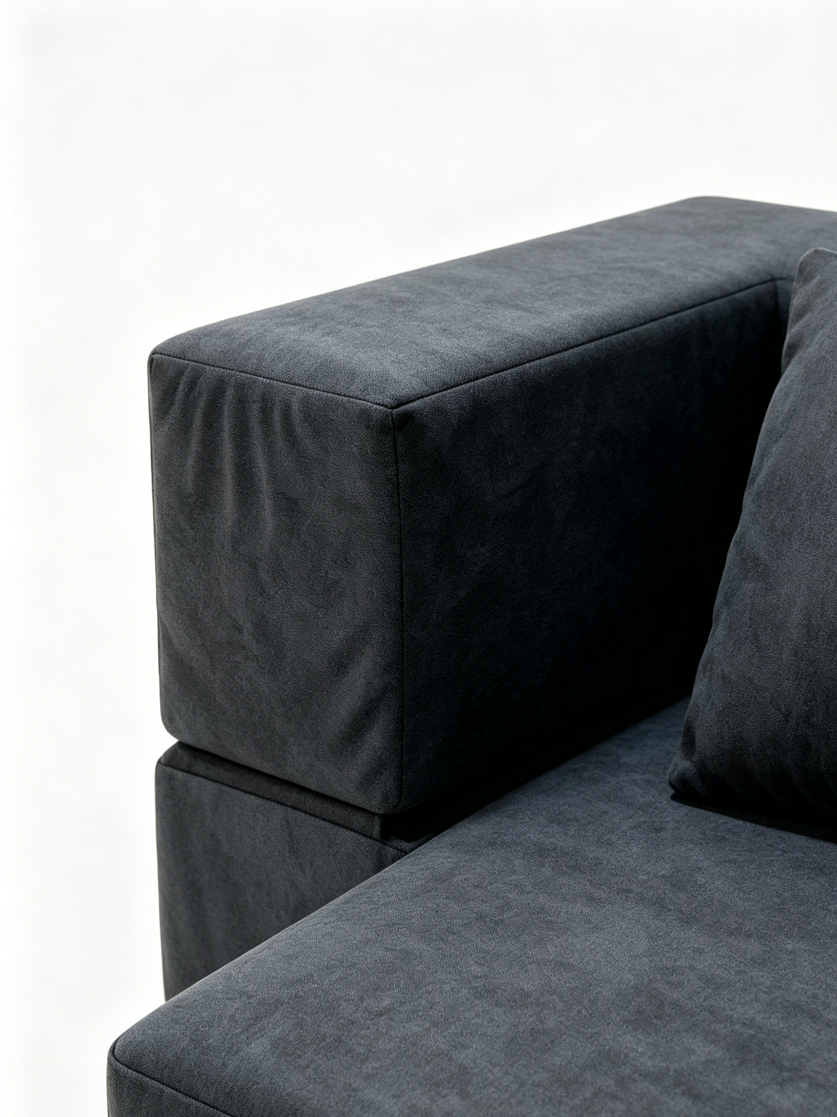 Slab Italian Contemporary Velvet 3-Seater Sofa